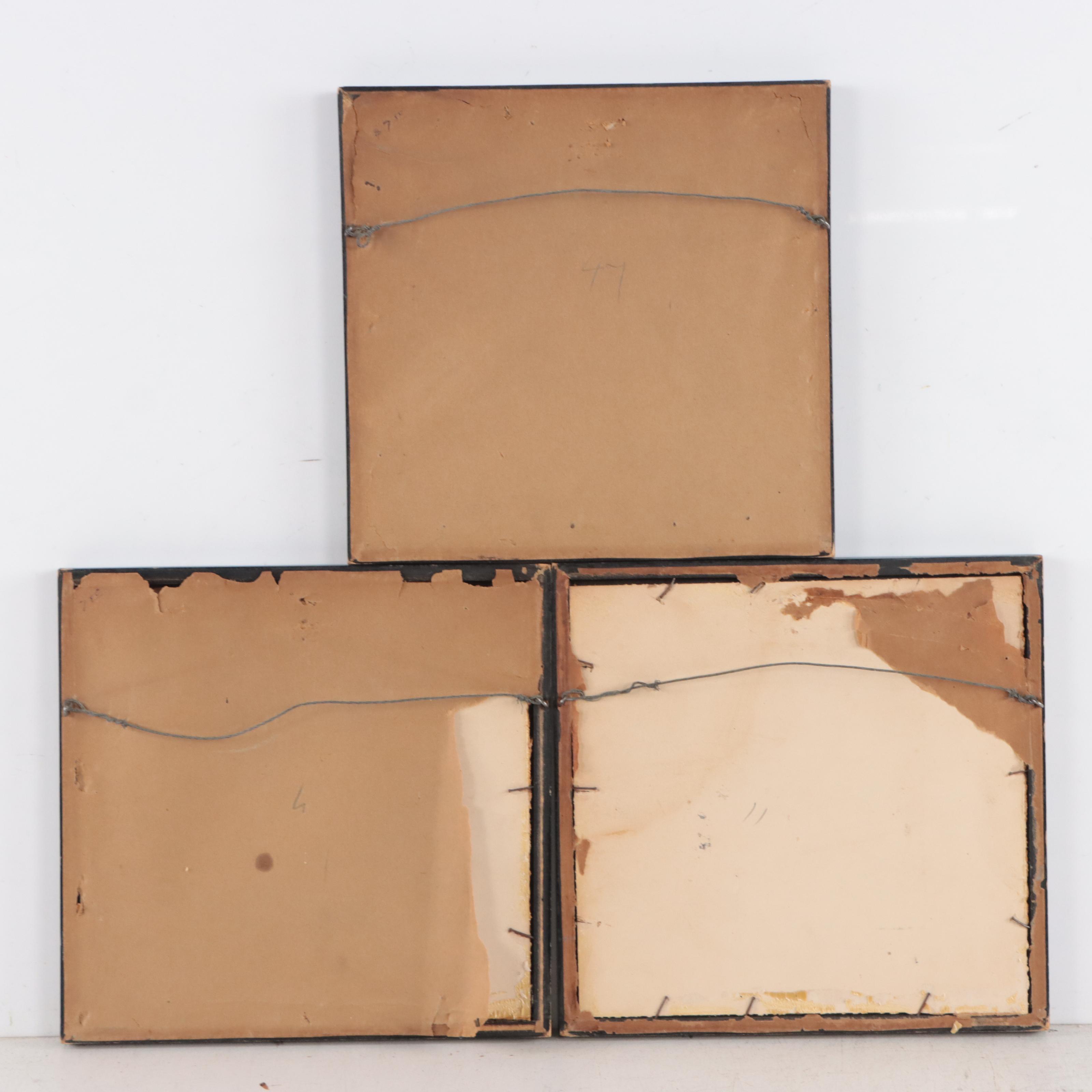 Hand-Colored German Lithographs of Figures and Rituals, 19th Century