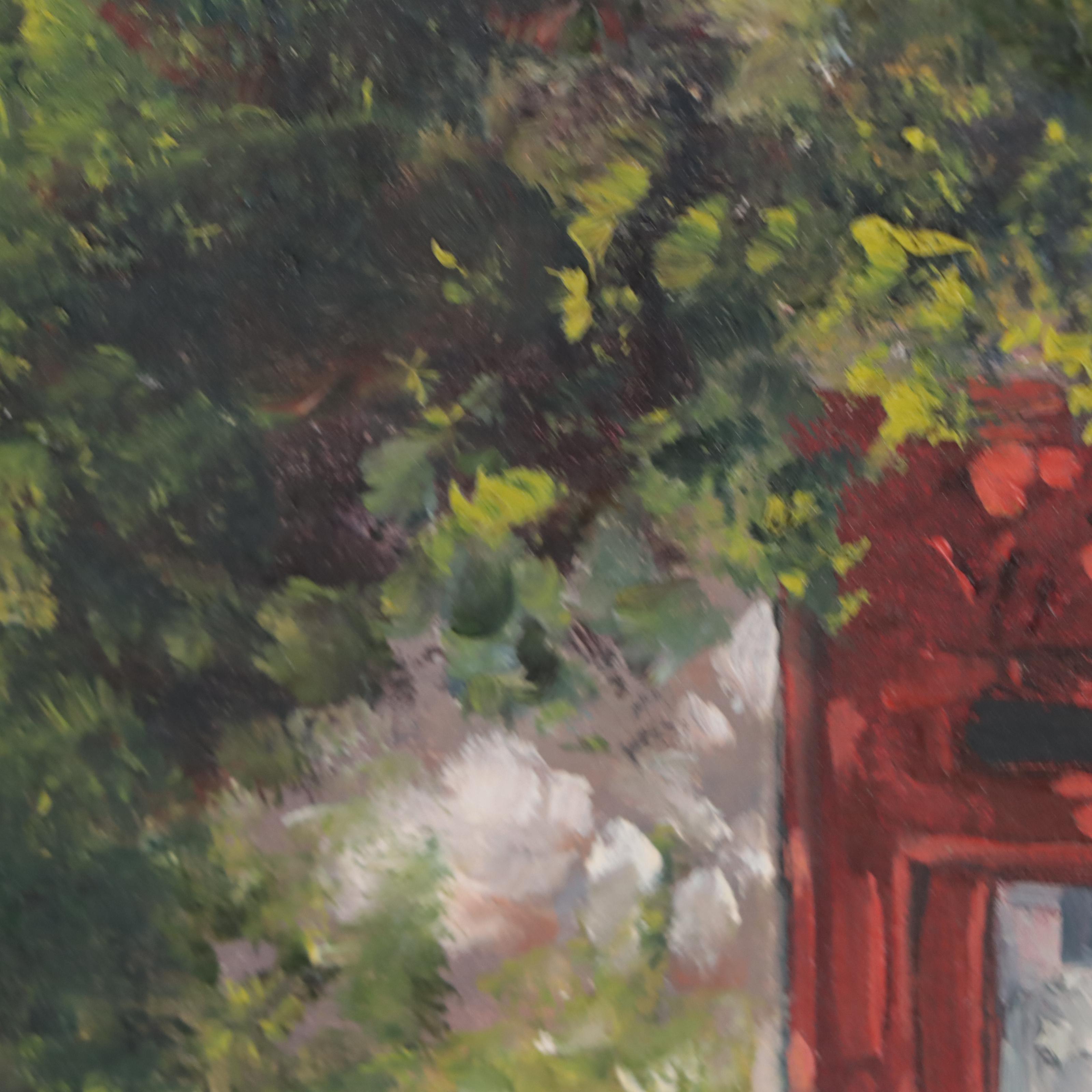 Hilary Mayes Oil Painting "Cornwall Postbox"