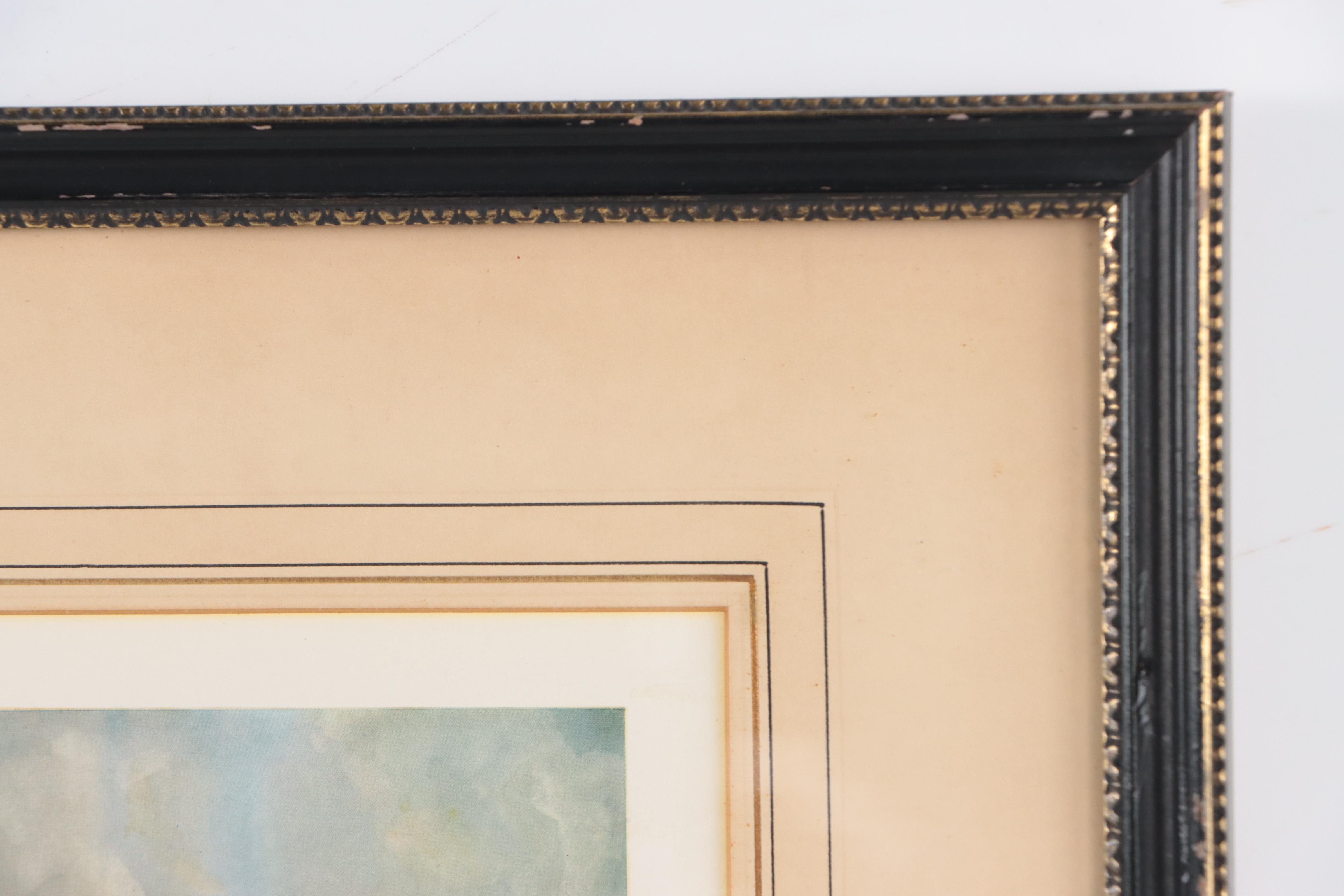 Lionel Edwards Letterpress Halftone of English Hunting Scene