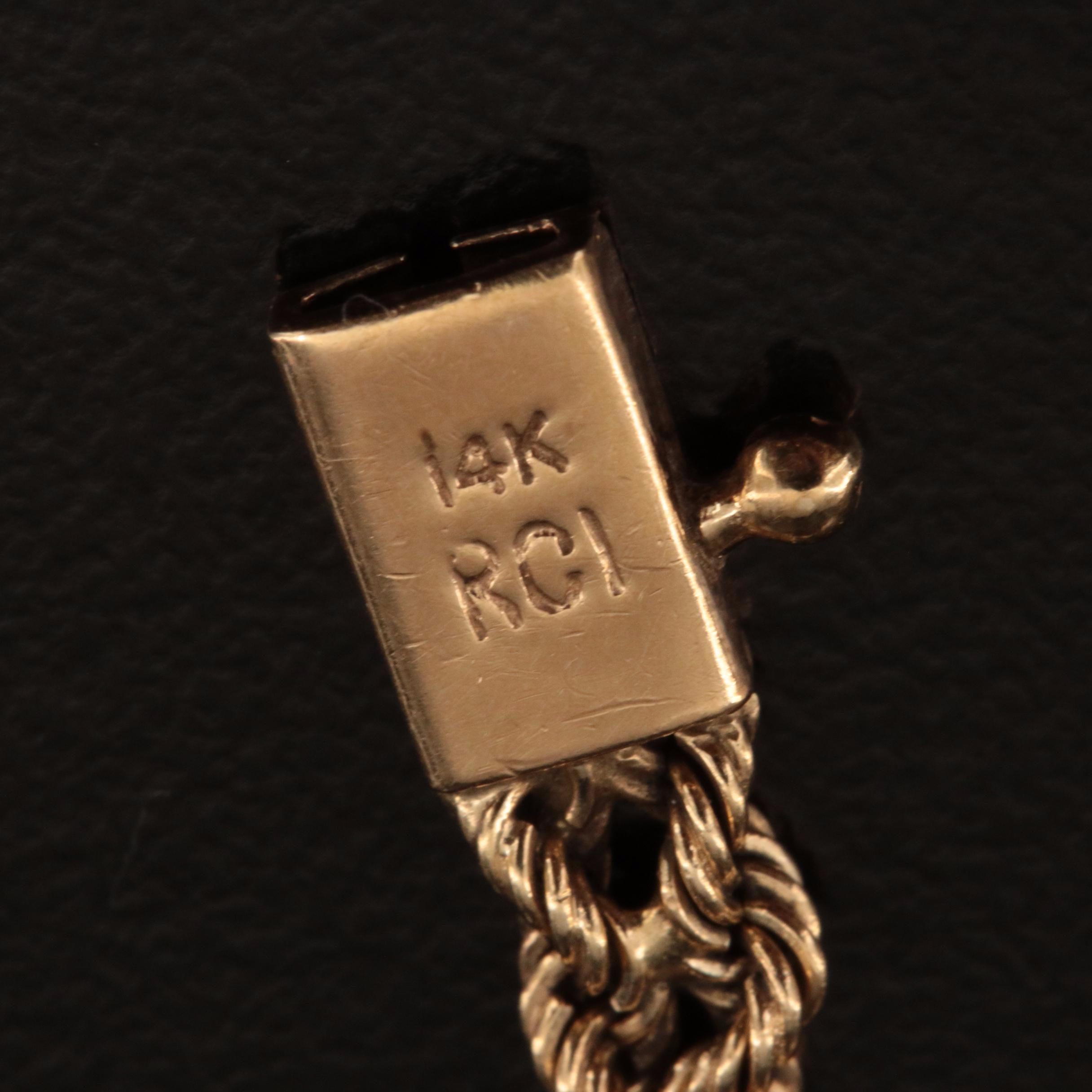 14K Double Rope Chain Bracelet