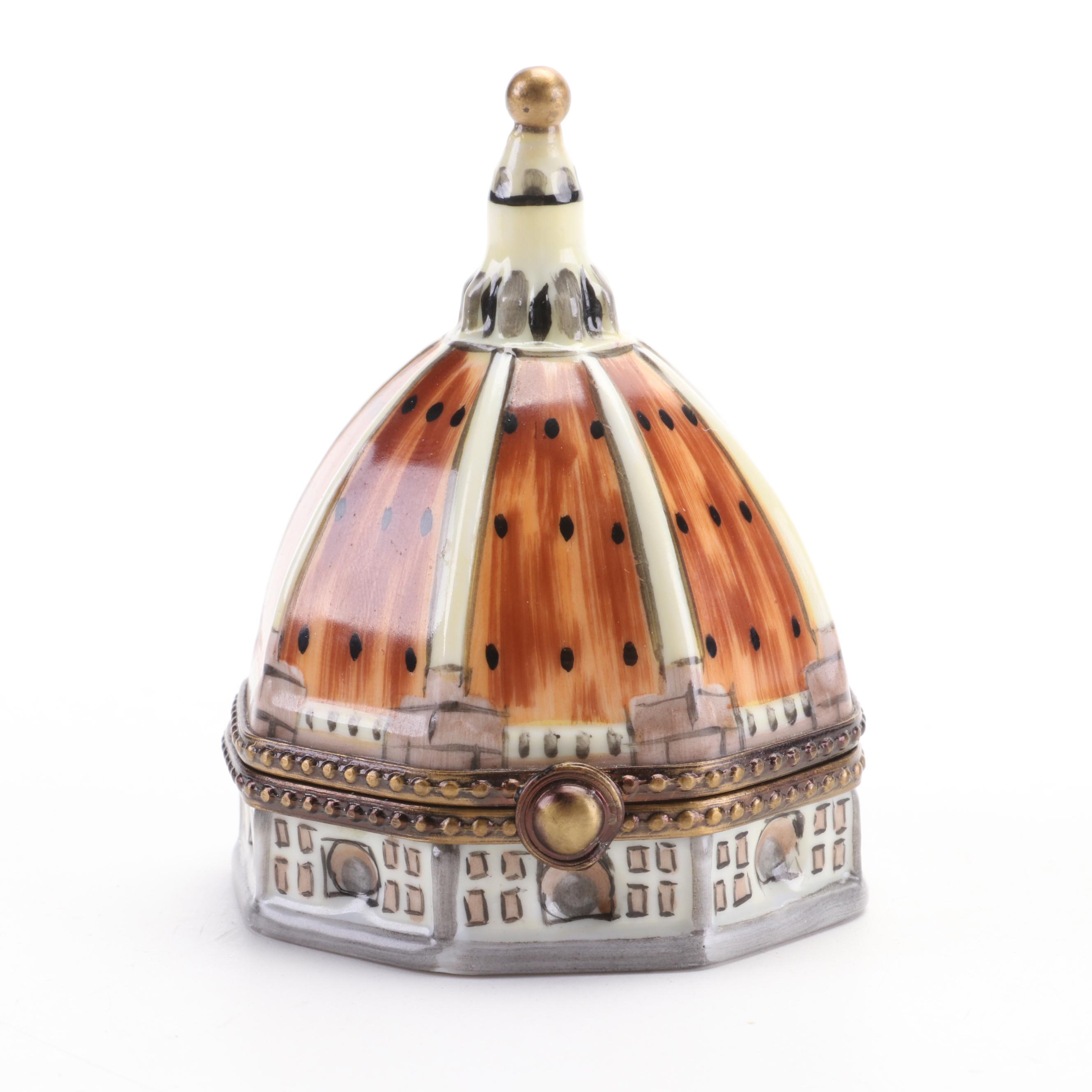 Eximious Hand-Painted "Duomo di Firenze" Limoges Box