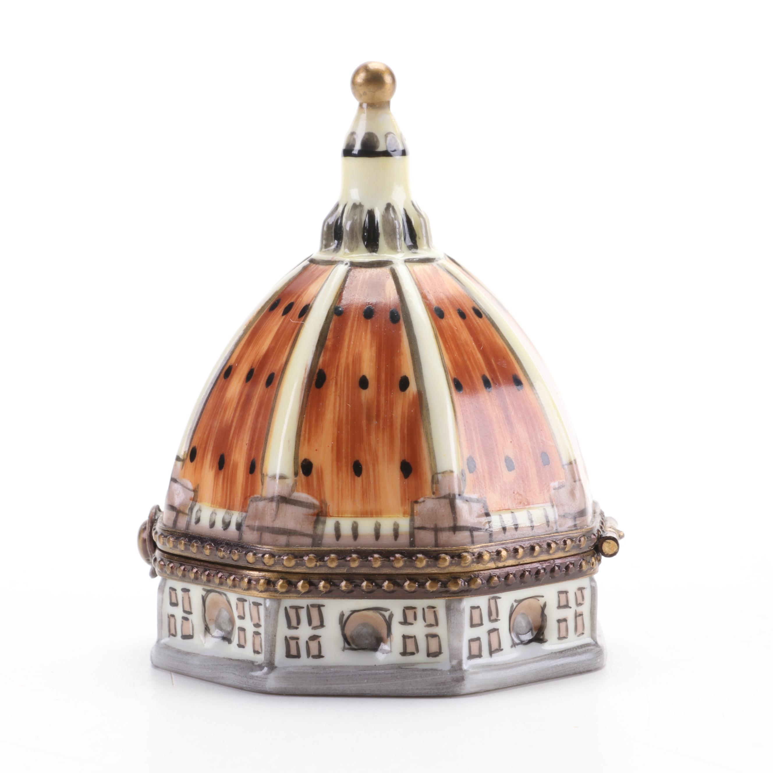 Eximious Hand-Painted "Duomo di Firenze" Limoges Box