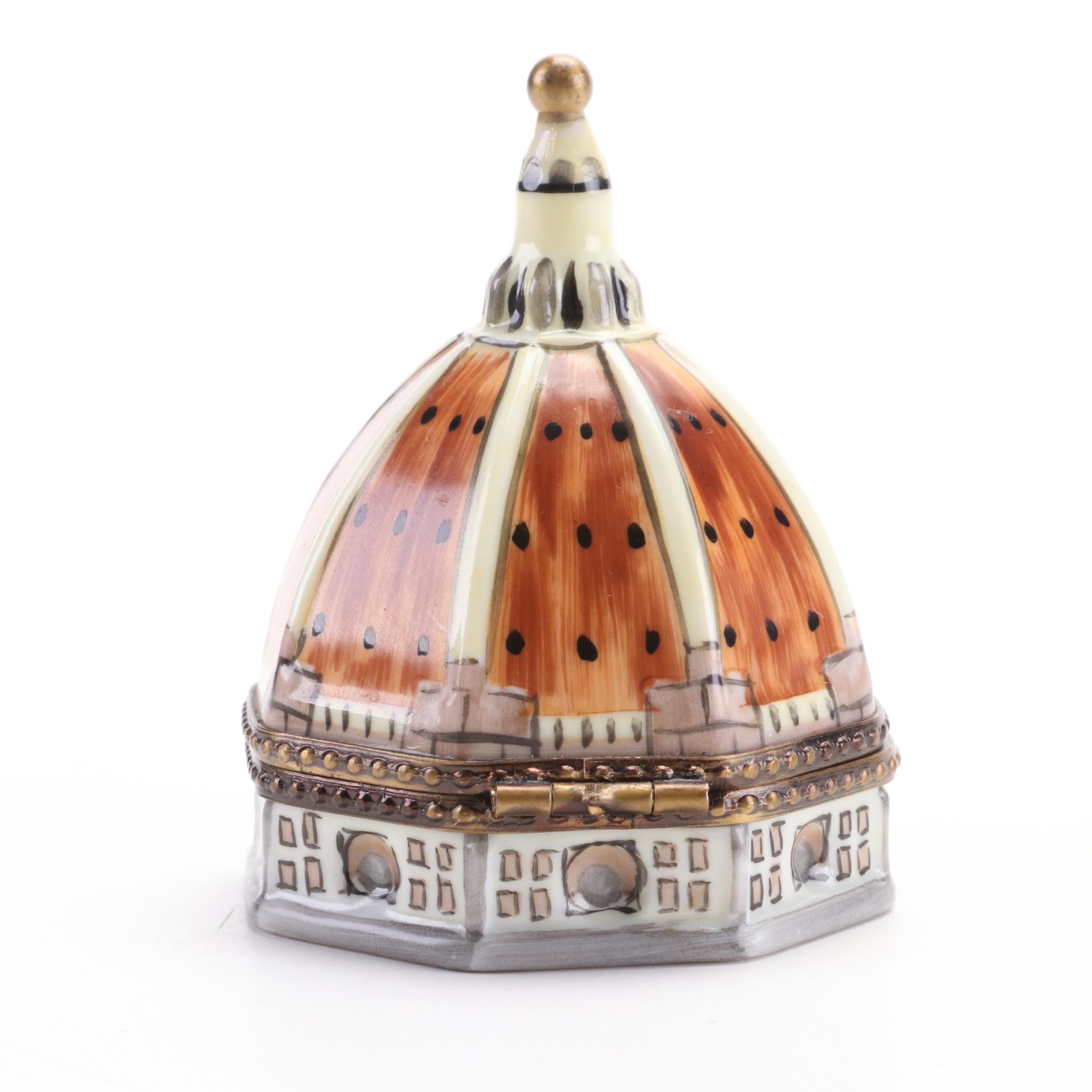 Eximious Hand-Painted "Duomo di Firenze" Limoges Box