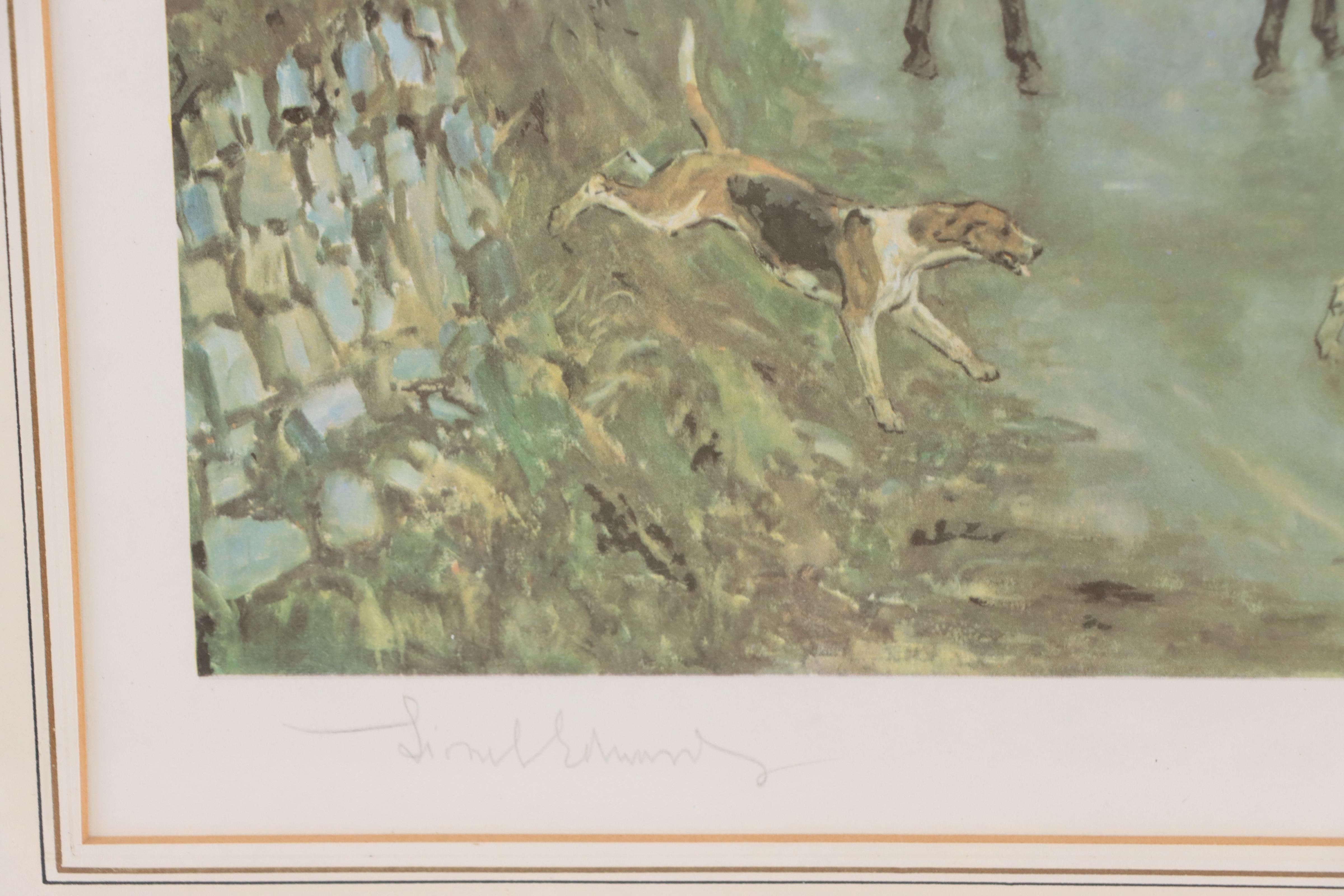 Lionel Edwards Offset Lithograph of English Hunting Scene