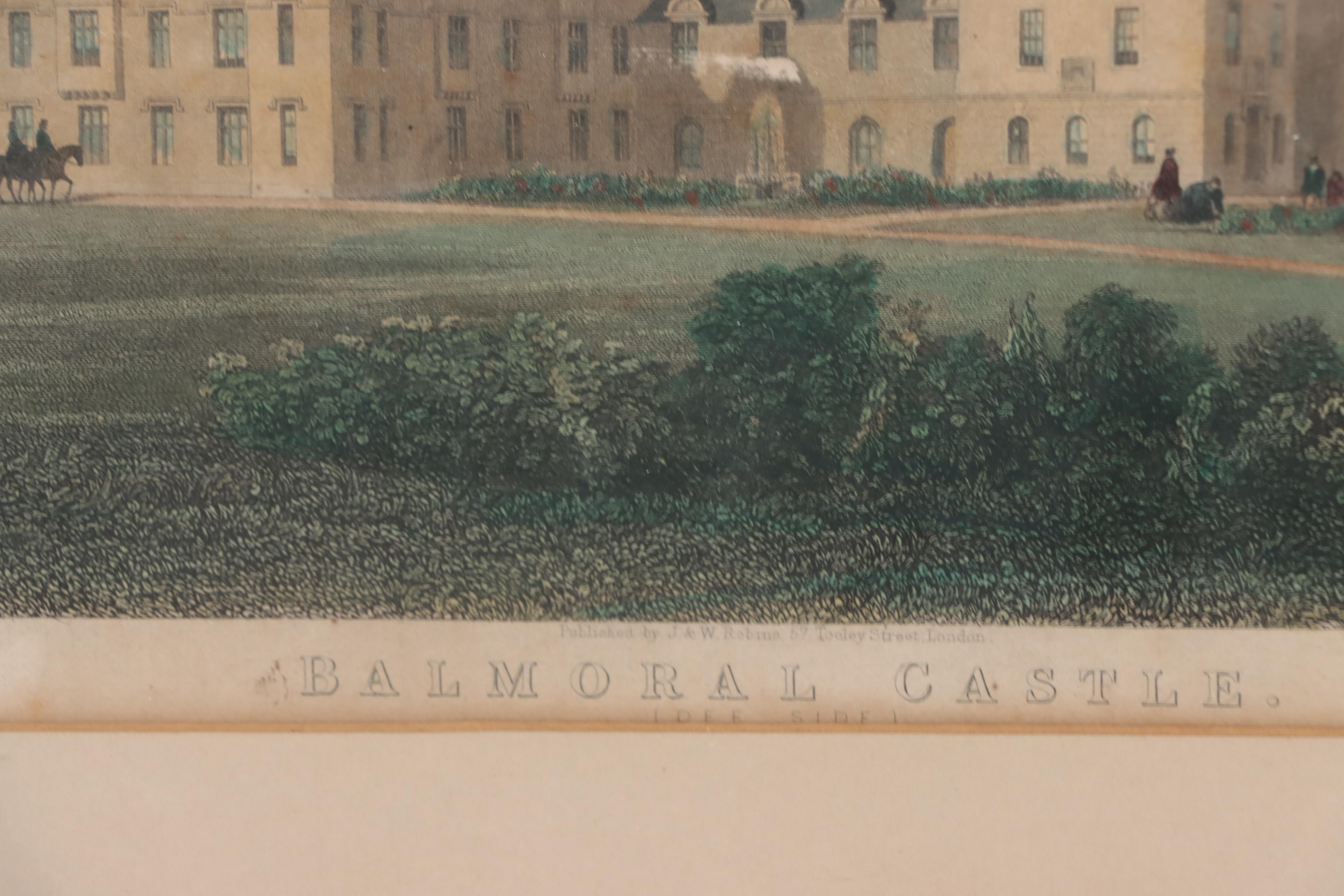 Hand-Colored Intaglios of British Castles, 18th/19th Century