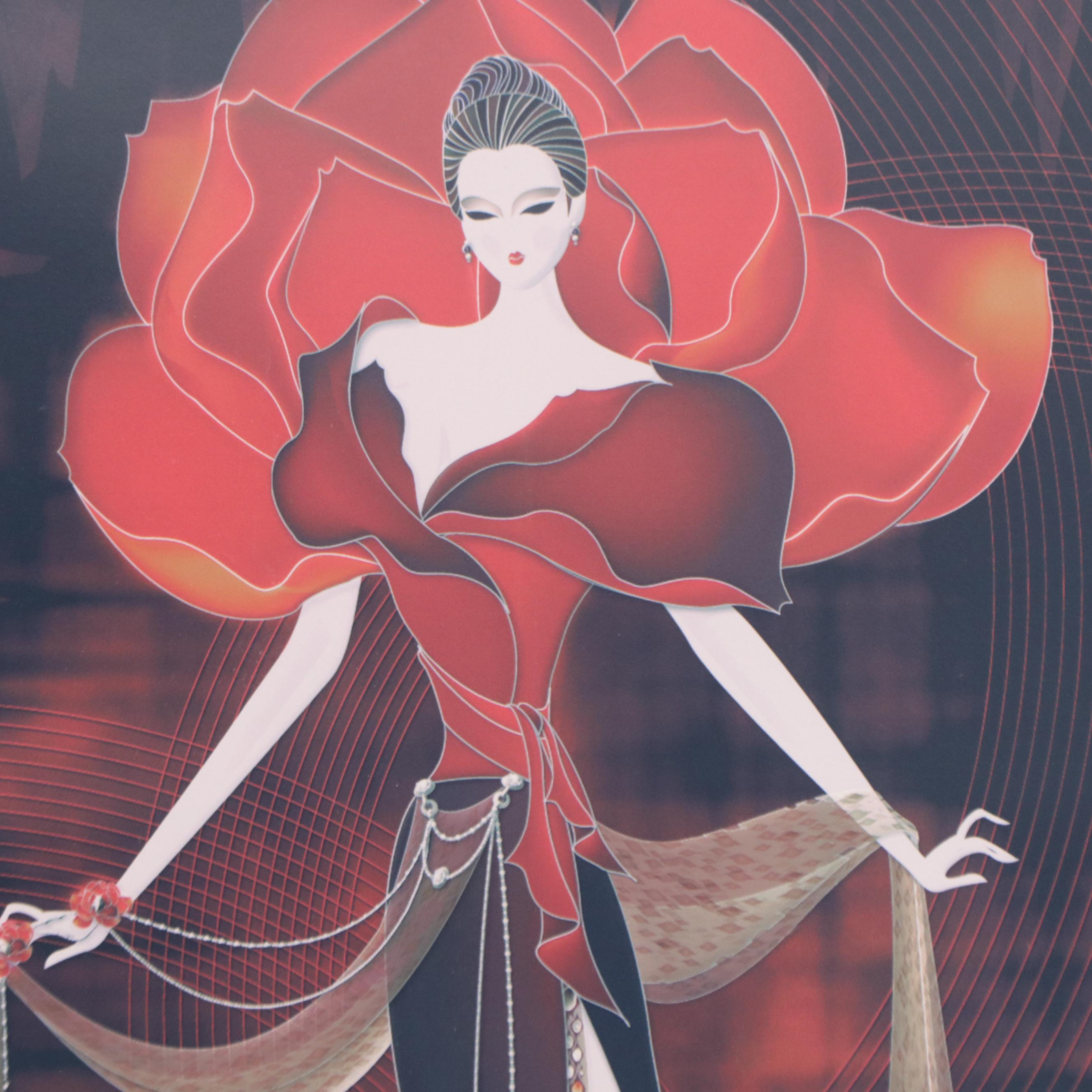 Scarlett Chou Giclée of Fashionista, Late 20th Century