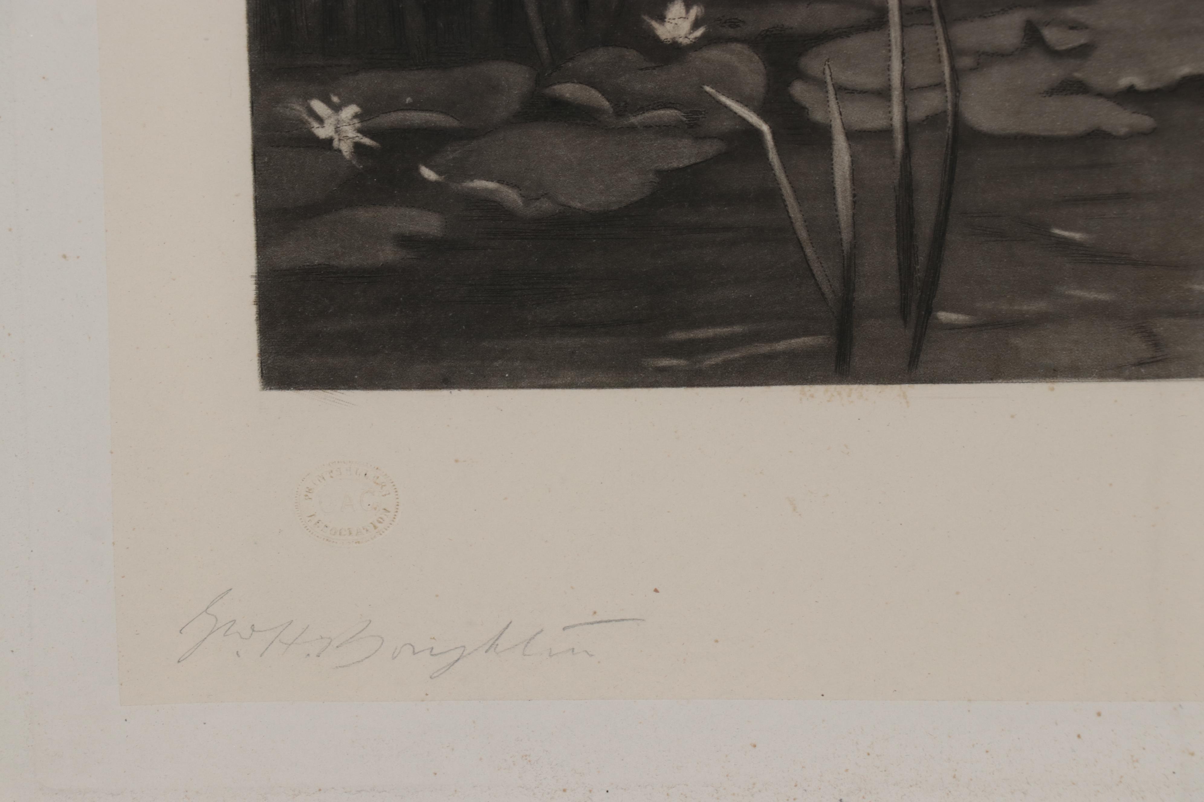 George Henry Boughton Etching "Age of Gallantry"