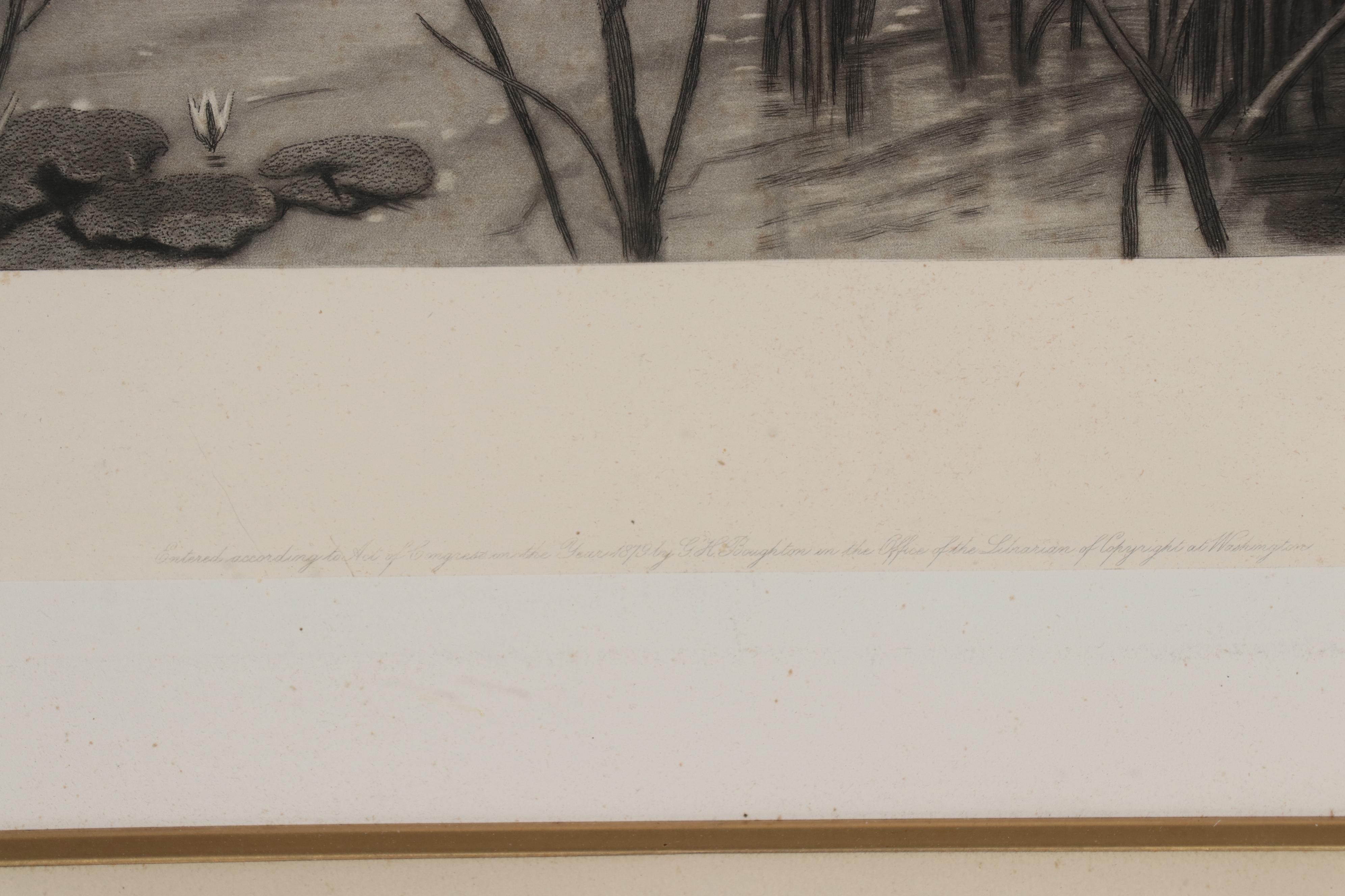 George Henry Boughton Etching "Age of Gallantry"