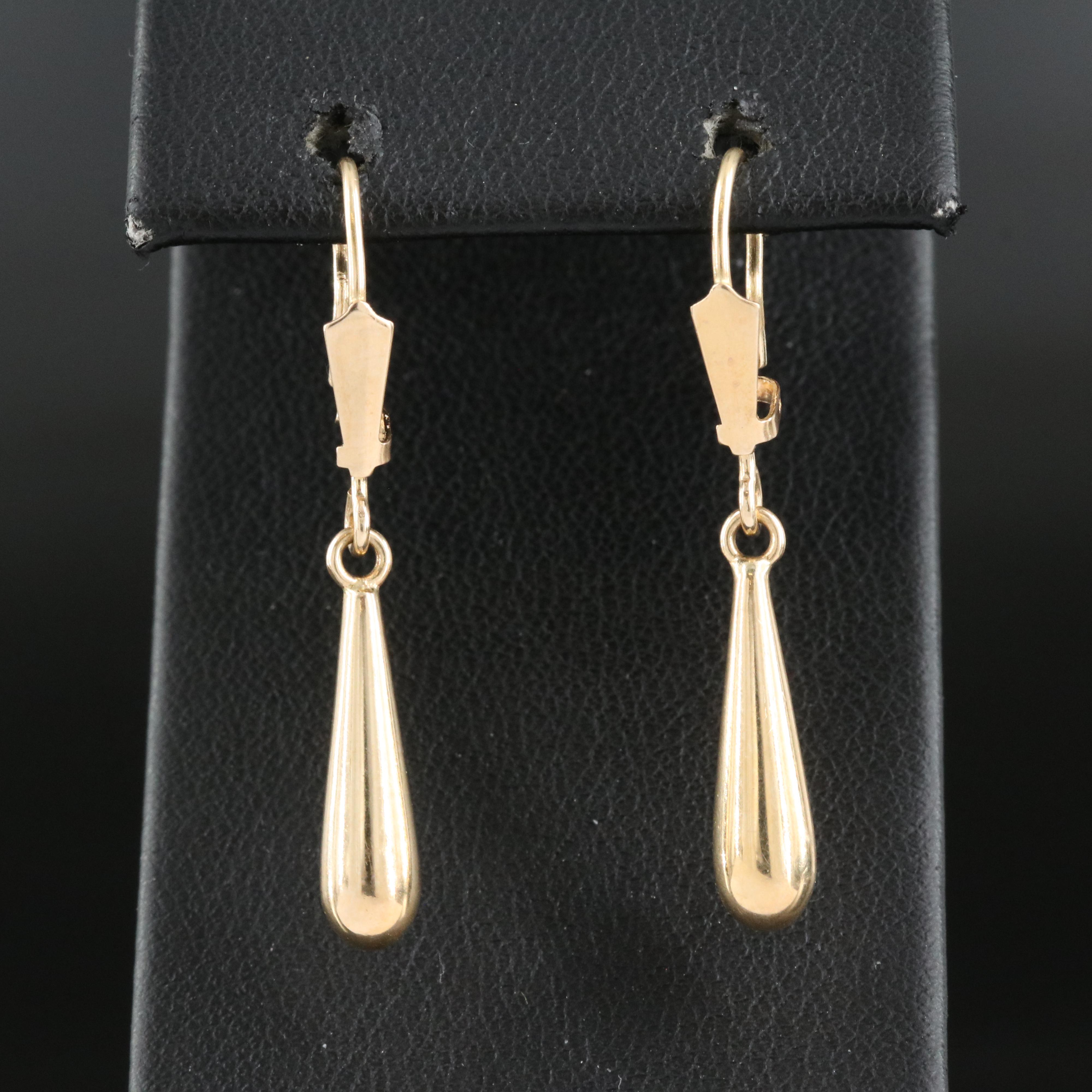 14K Pendulum Earrings