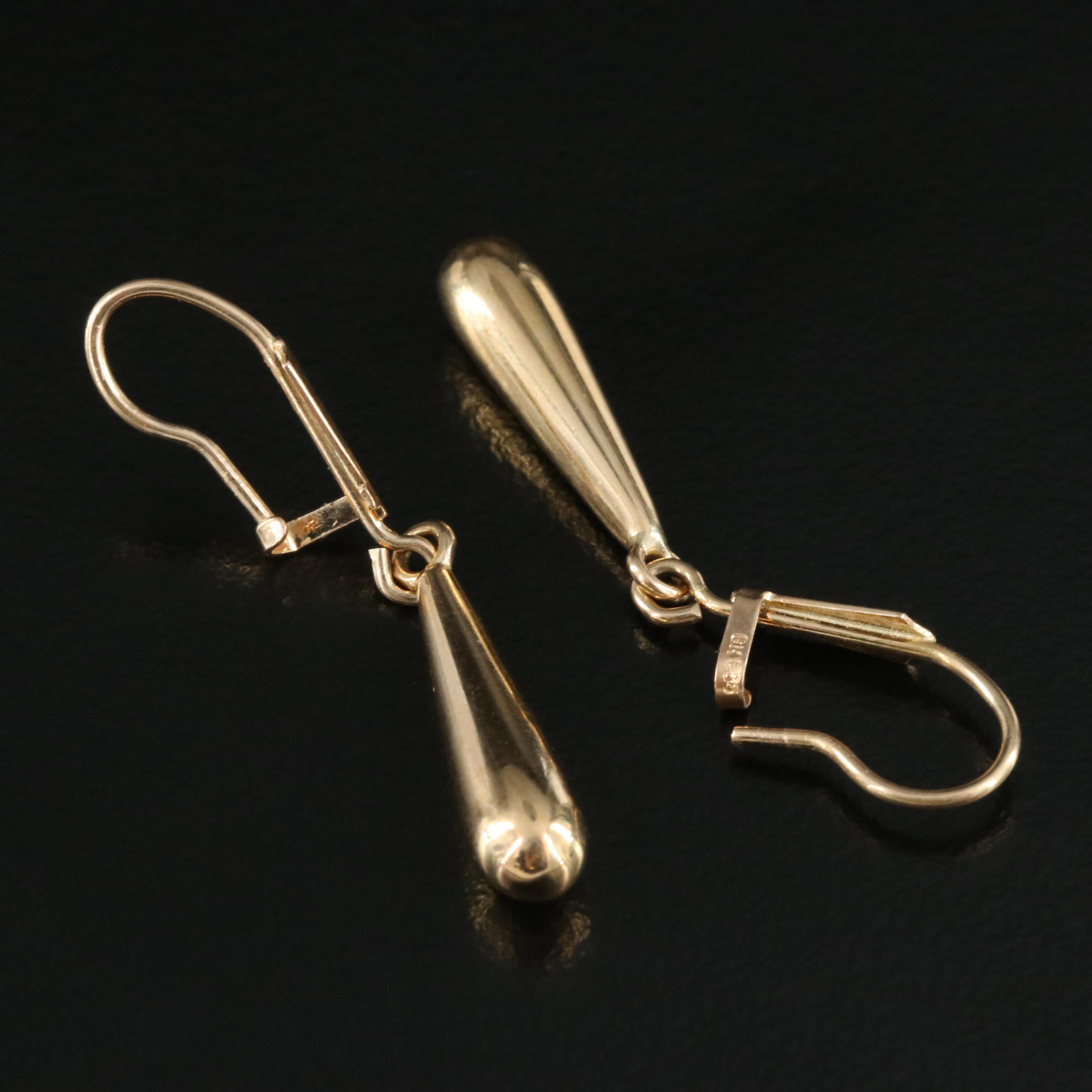 14K Pendulum Earrings