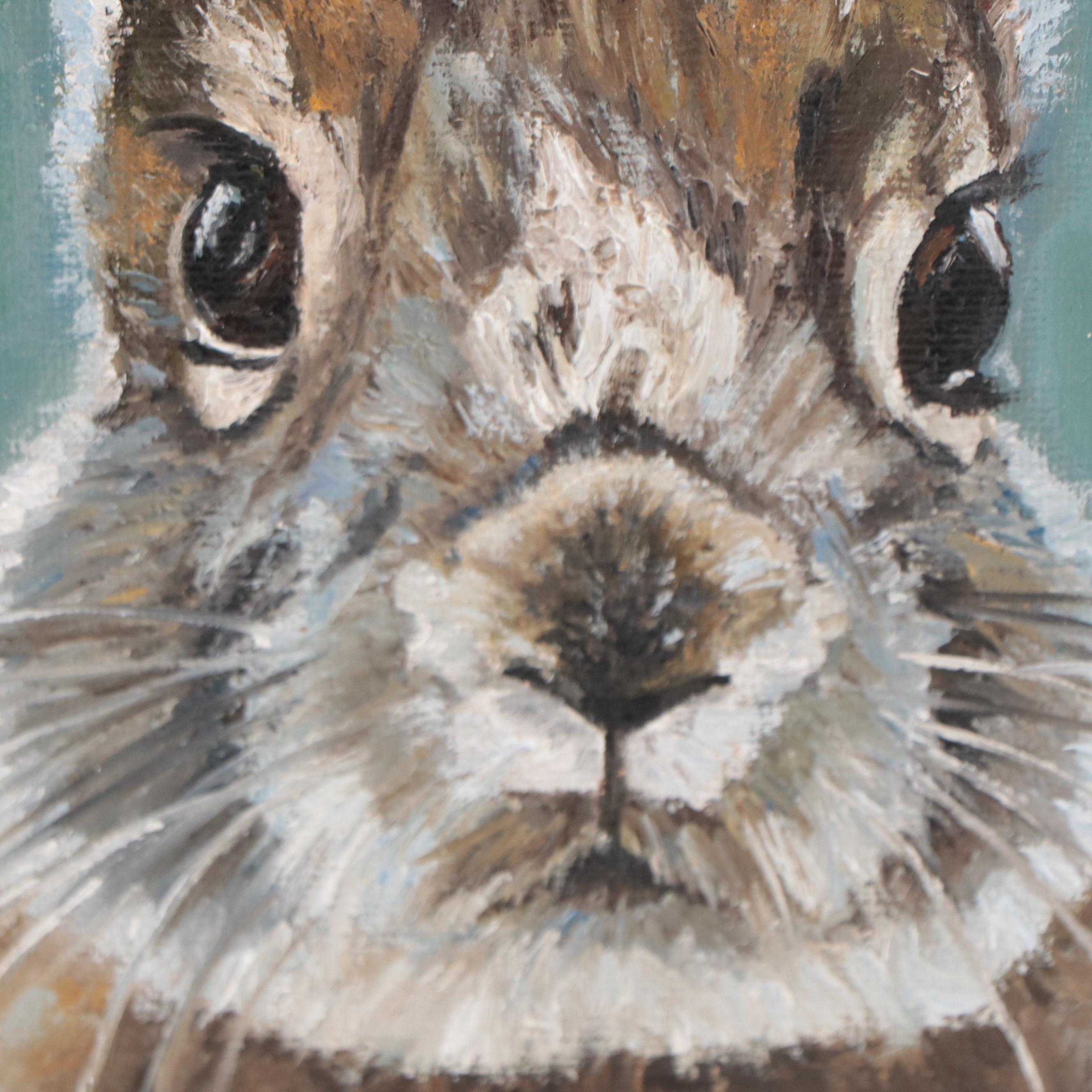 Sophie Simon Oil Painting of Rabbit, 2022