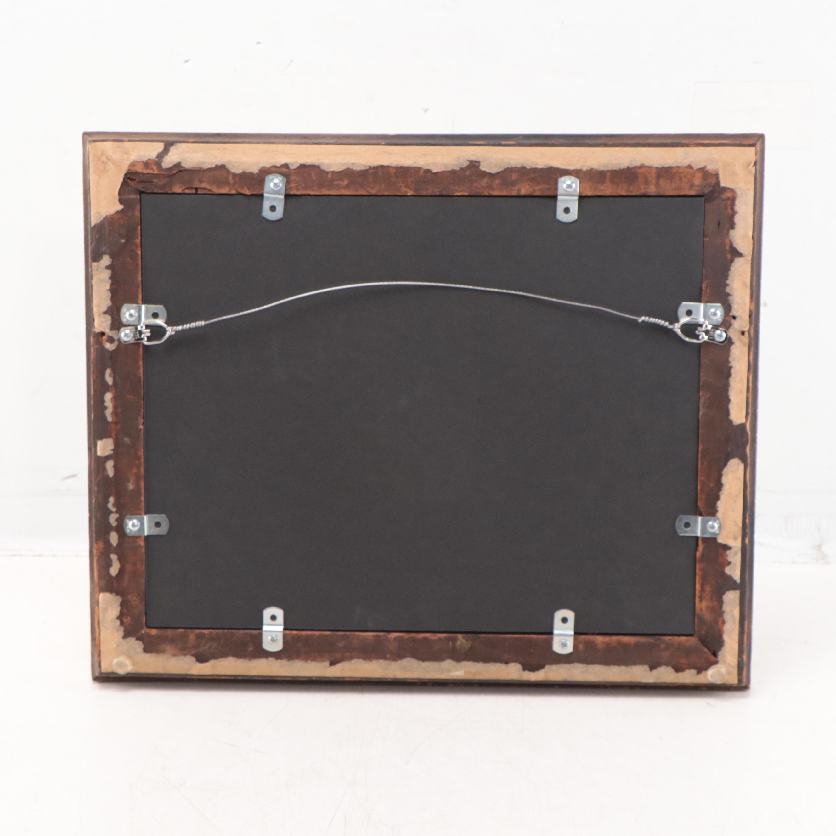 Oil Painting of Sheep In Barn