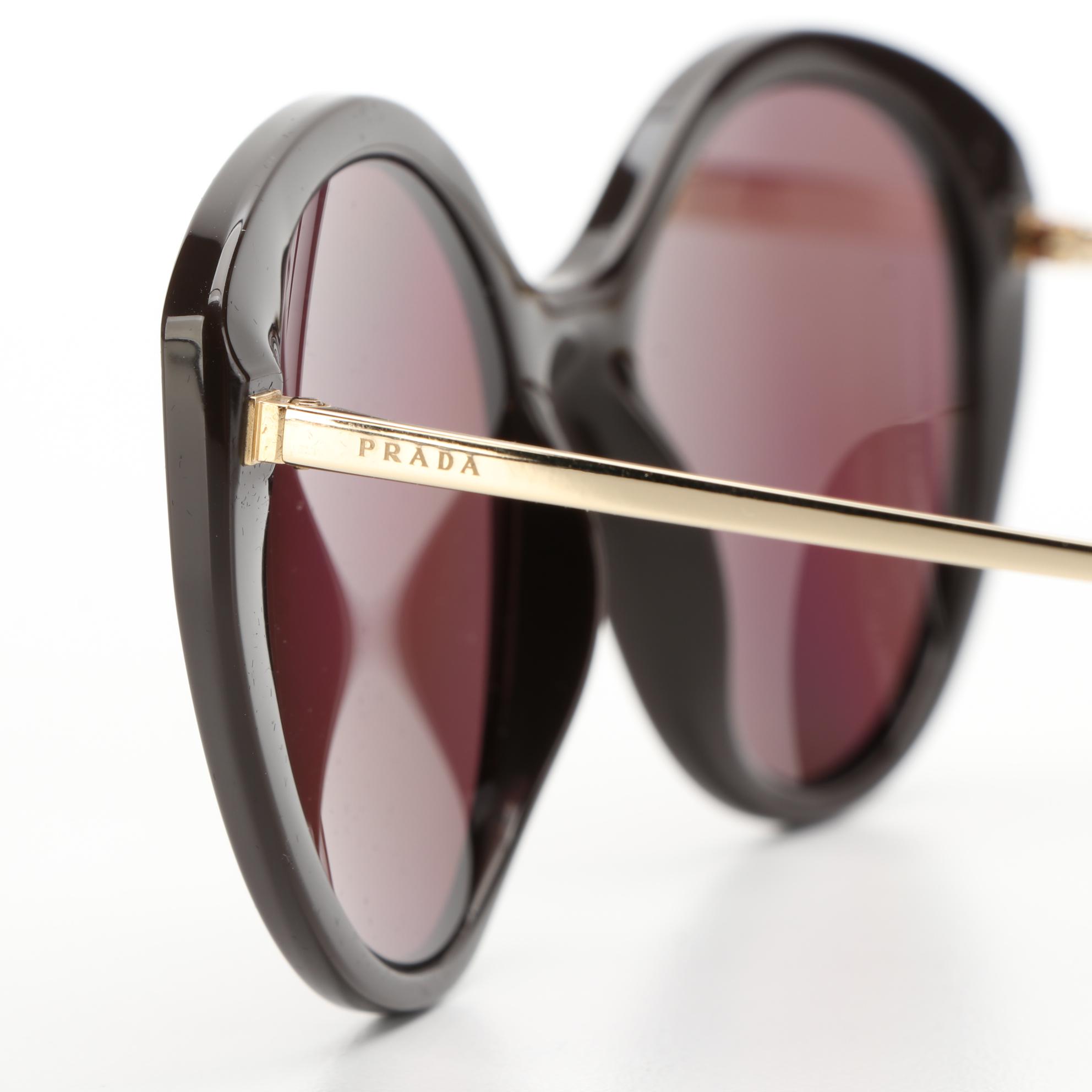 Prada SPR18X Polarized Sunglasses with Case and Box