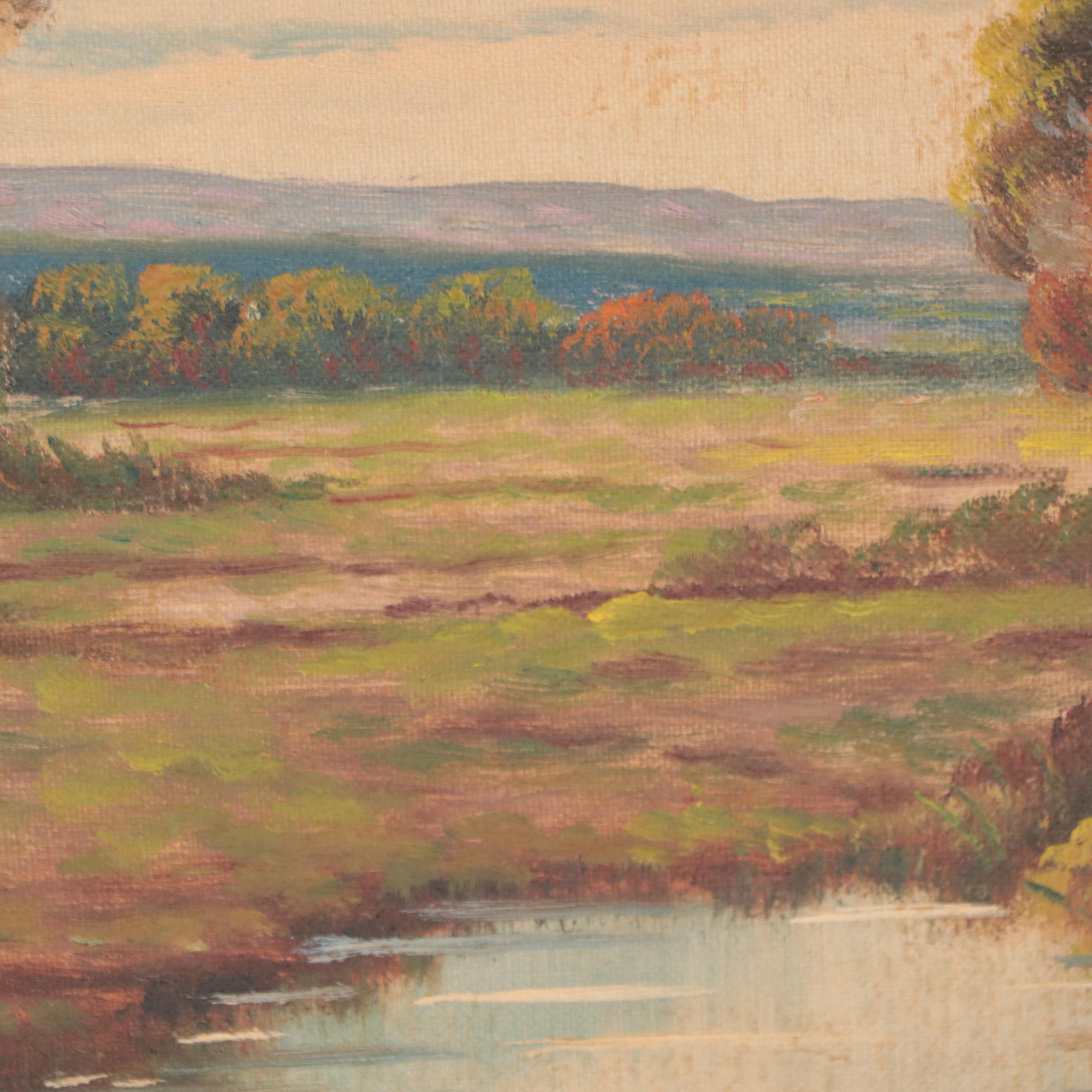 Augustus Spencer Oil Painting "A Yorkshire Cottage"