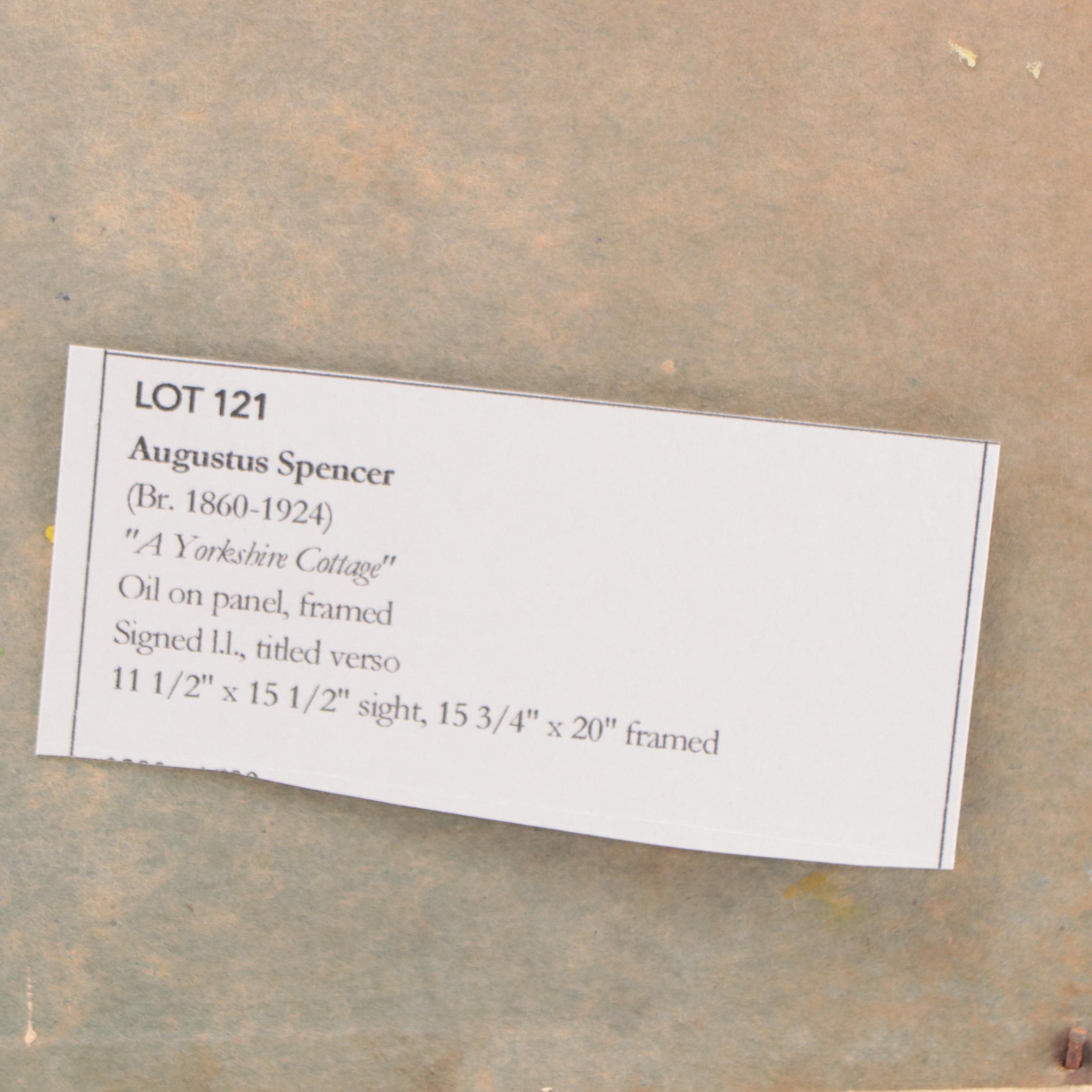 Augustus Spencer Oil Painting "A Yorkshire Cottage"