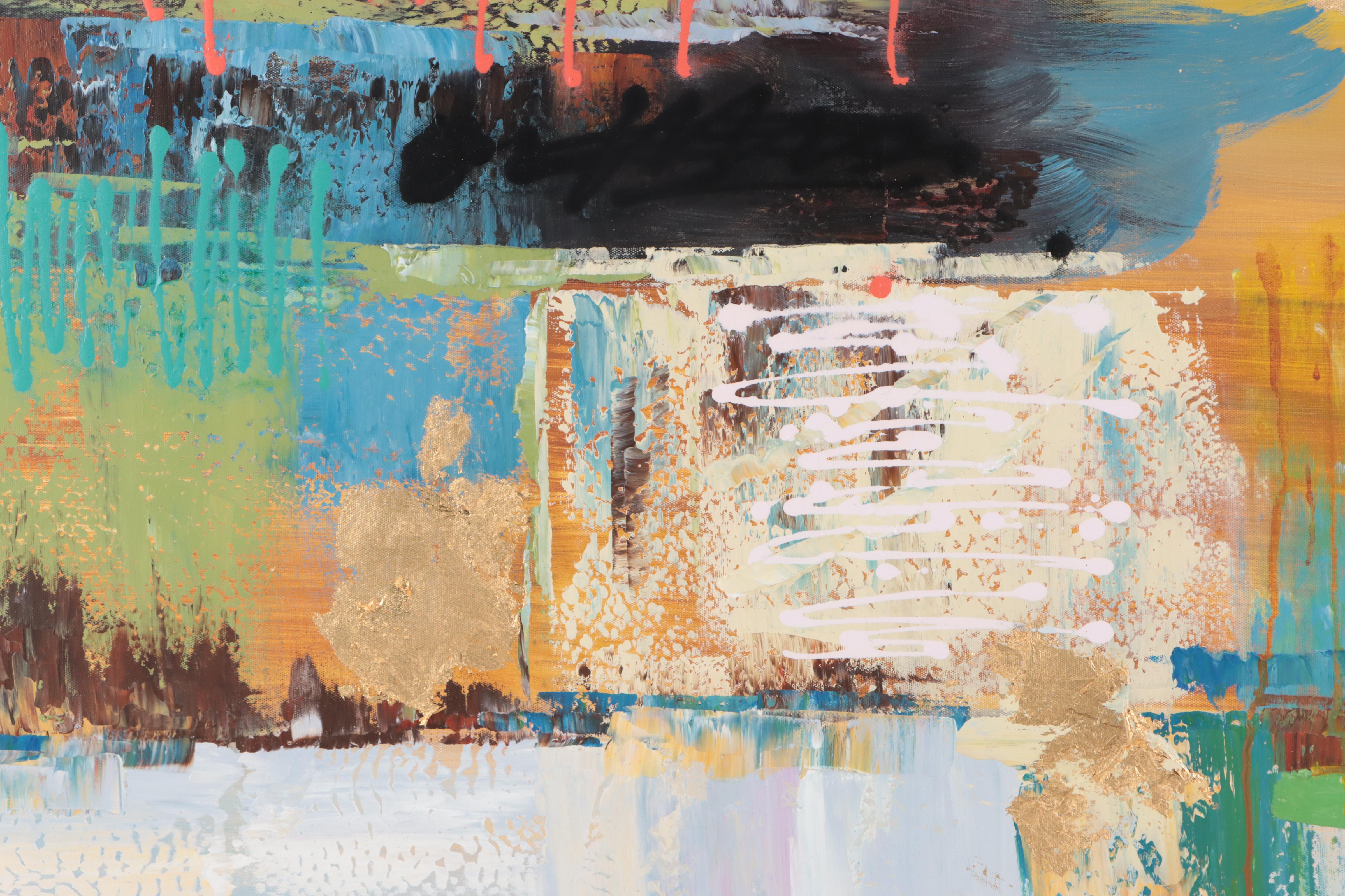 Abstract Non-Objective Mixed Media Painting