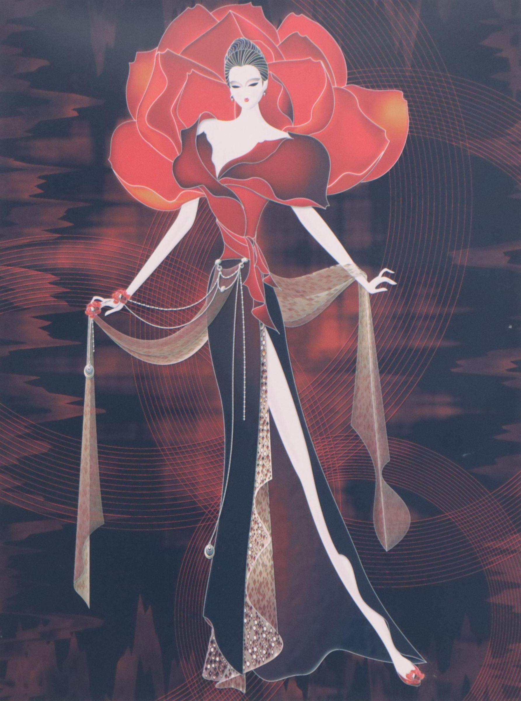 Scarlett Chou Giclée of Fashionista, Late 20th Century