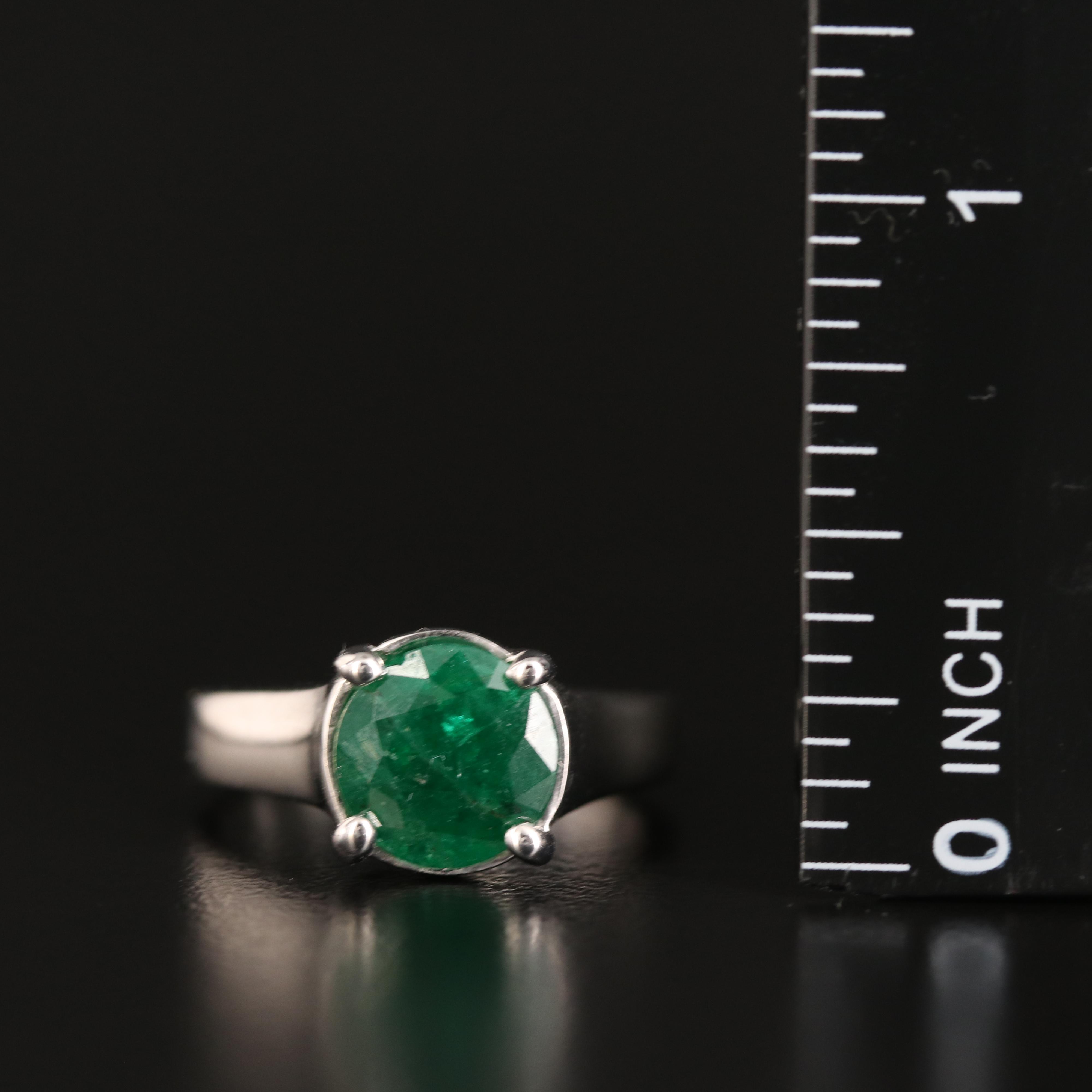 14K 2.21 CT Emerald Ring