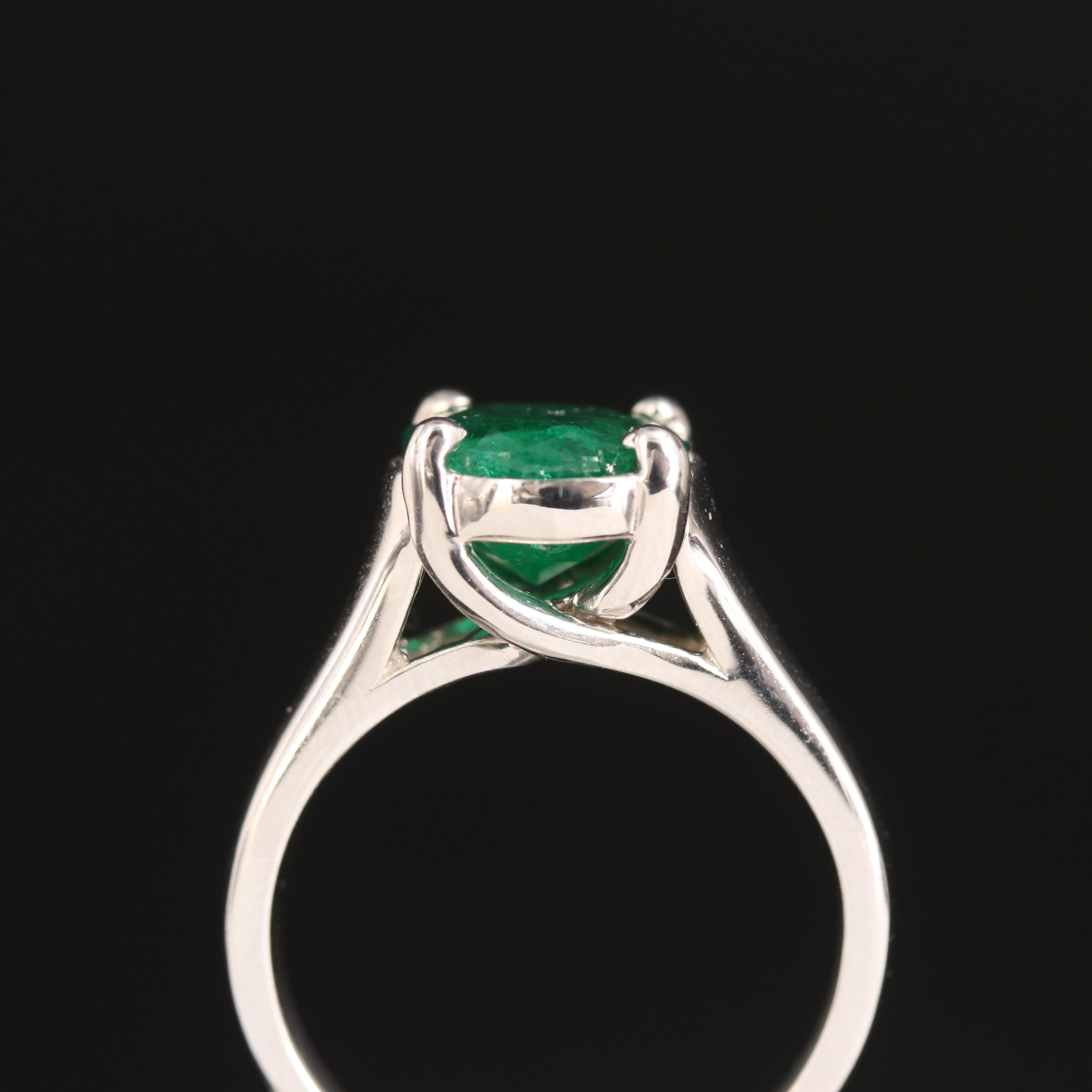 14K 2.21 CT Emerald Ring