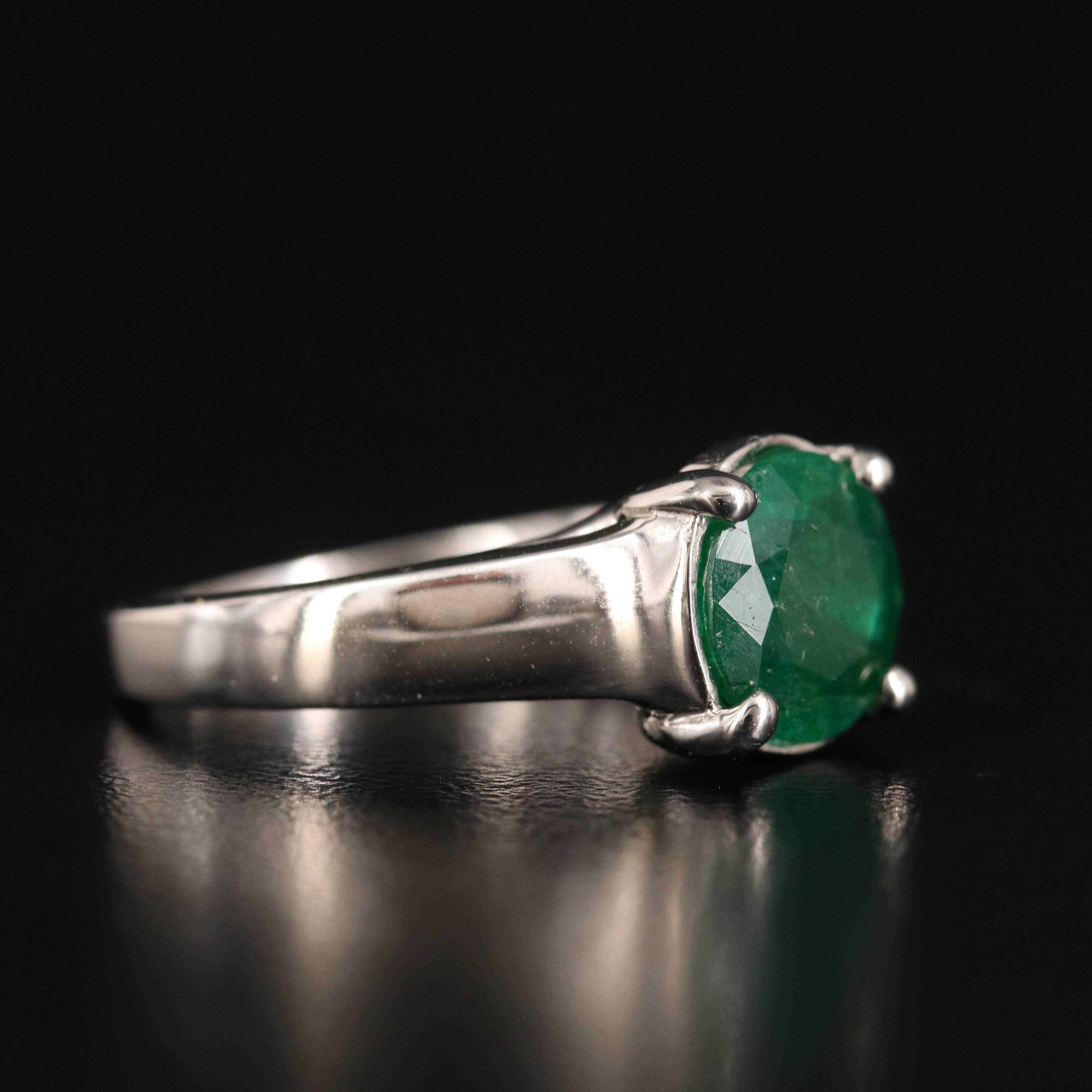 14K 2.21 CT Emerald Ring