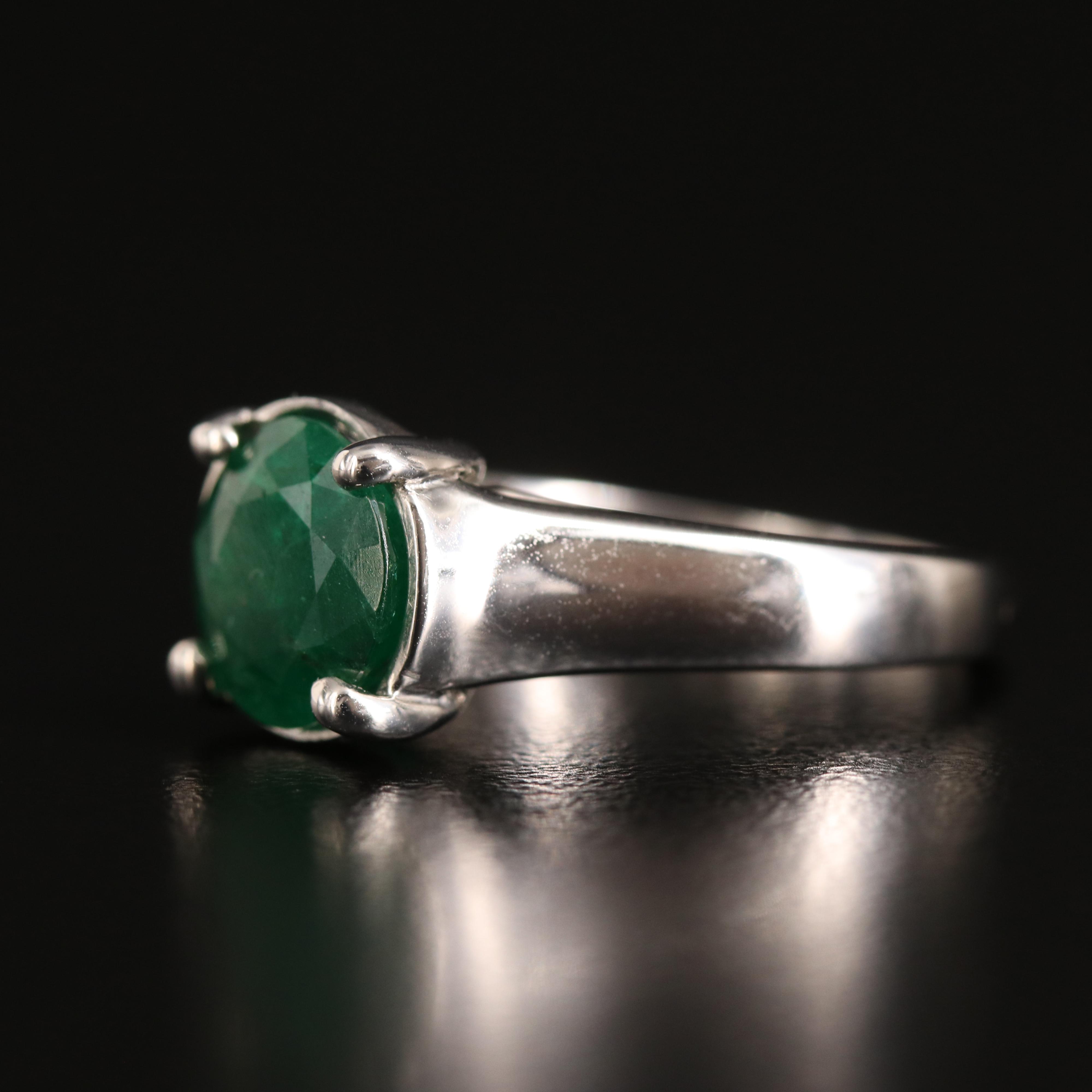 14K 2.21 CT Emerald Ring