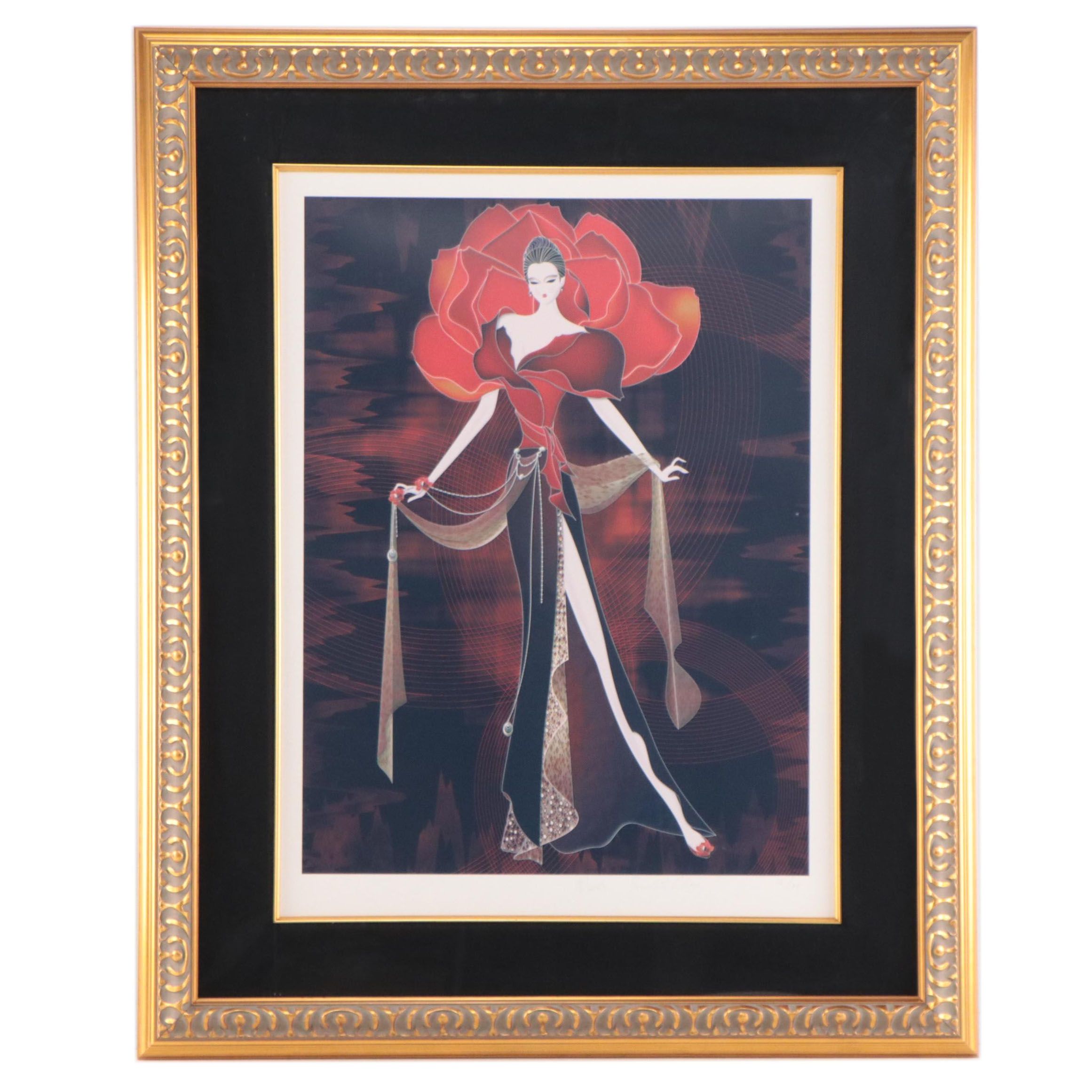 Scarlett Chou Giclée of Fashionista, Late 20th Century