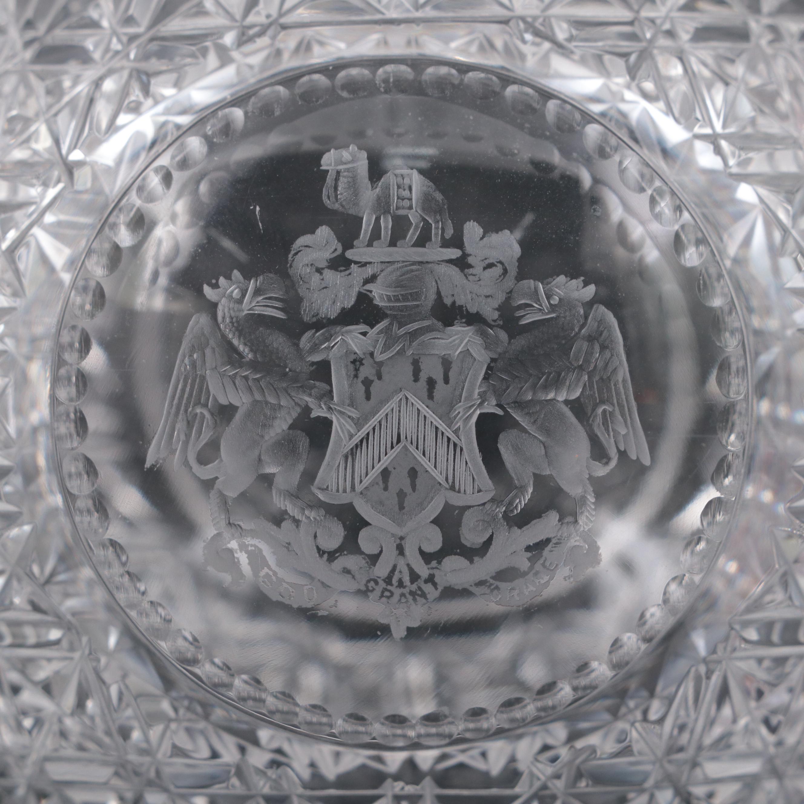 Queen Victoria Golden Jubilee Engraved and Other Perfume Bottle, 19th Century