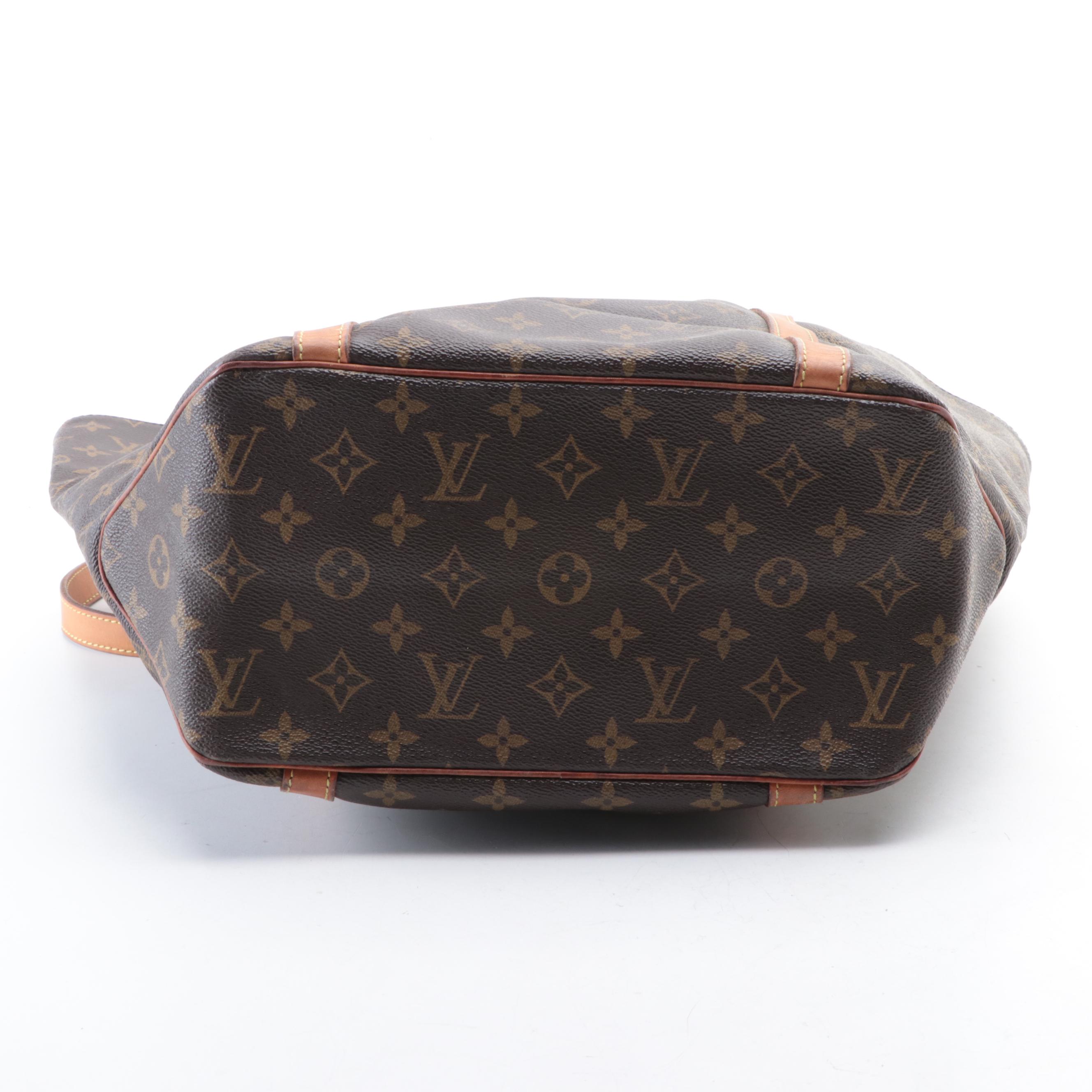 Louis Vuitton Sac Shopping Tote in Monogram Canvas and Vachetta Leather