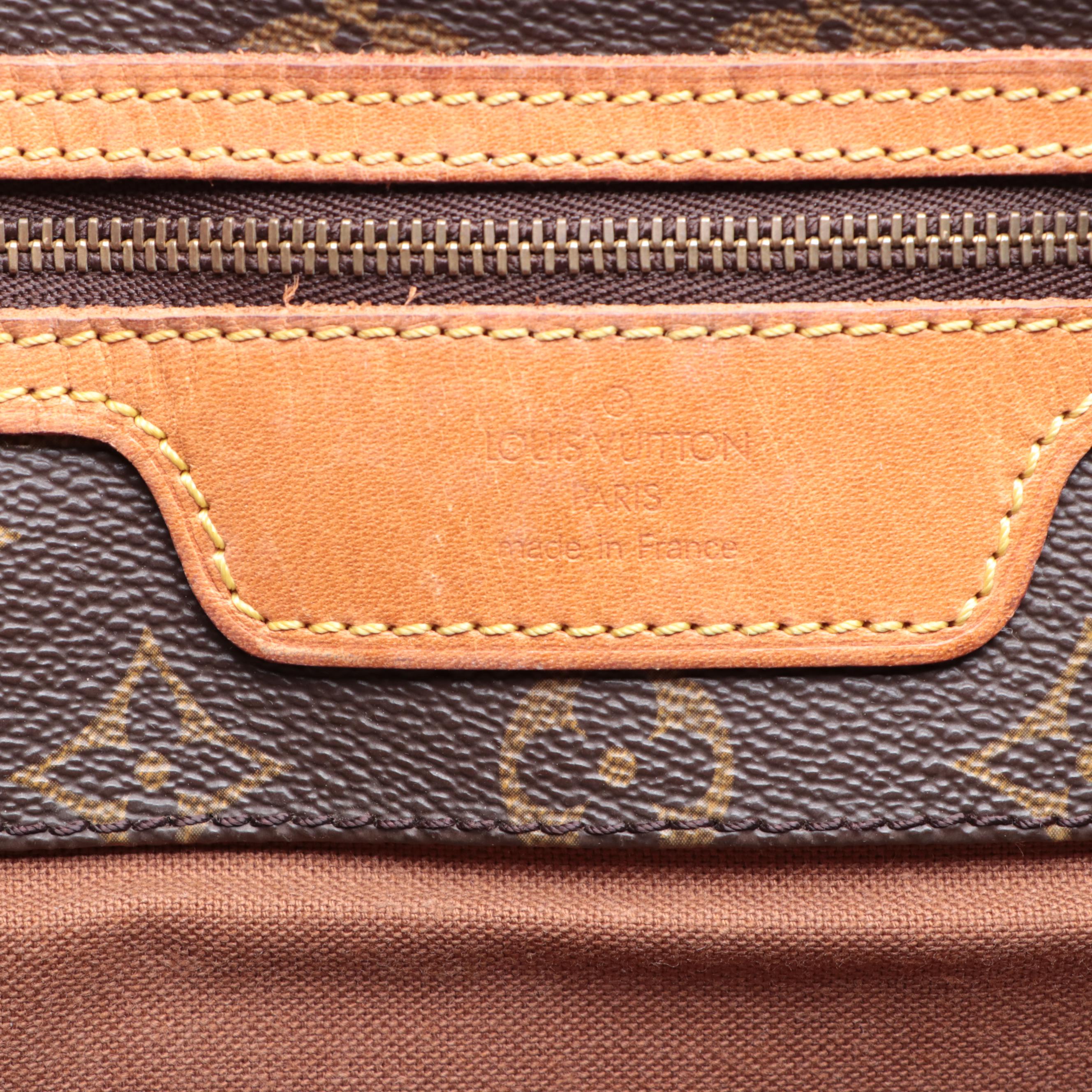 Louis Vuitton Sac Shopping Tote in Monogram Canvas and Vachetta Leather