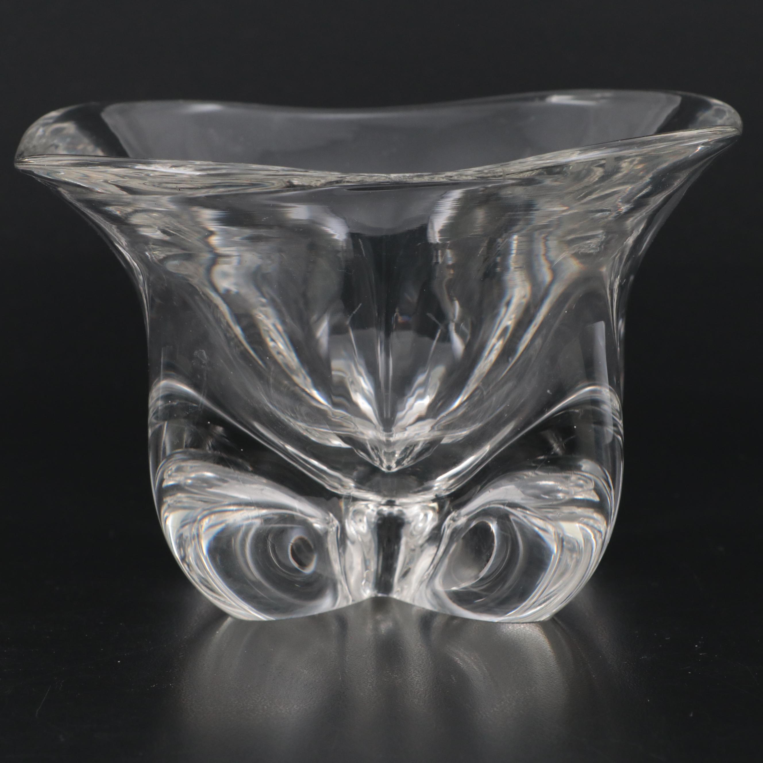 Edward Hald for Orrefors Pinched Base Glass Bowls