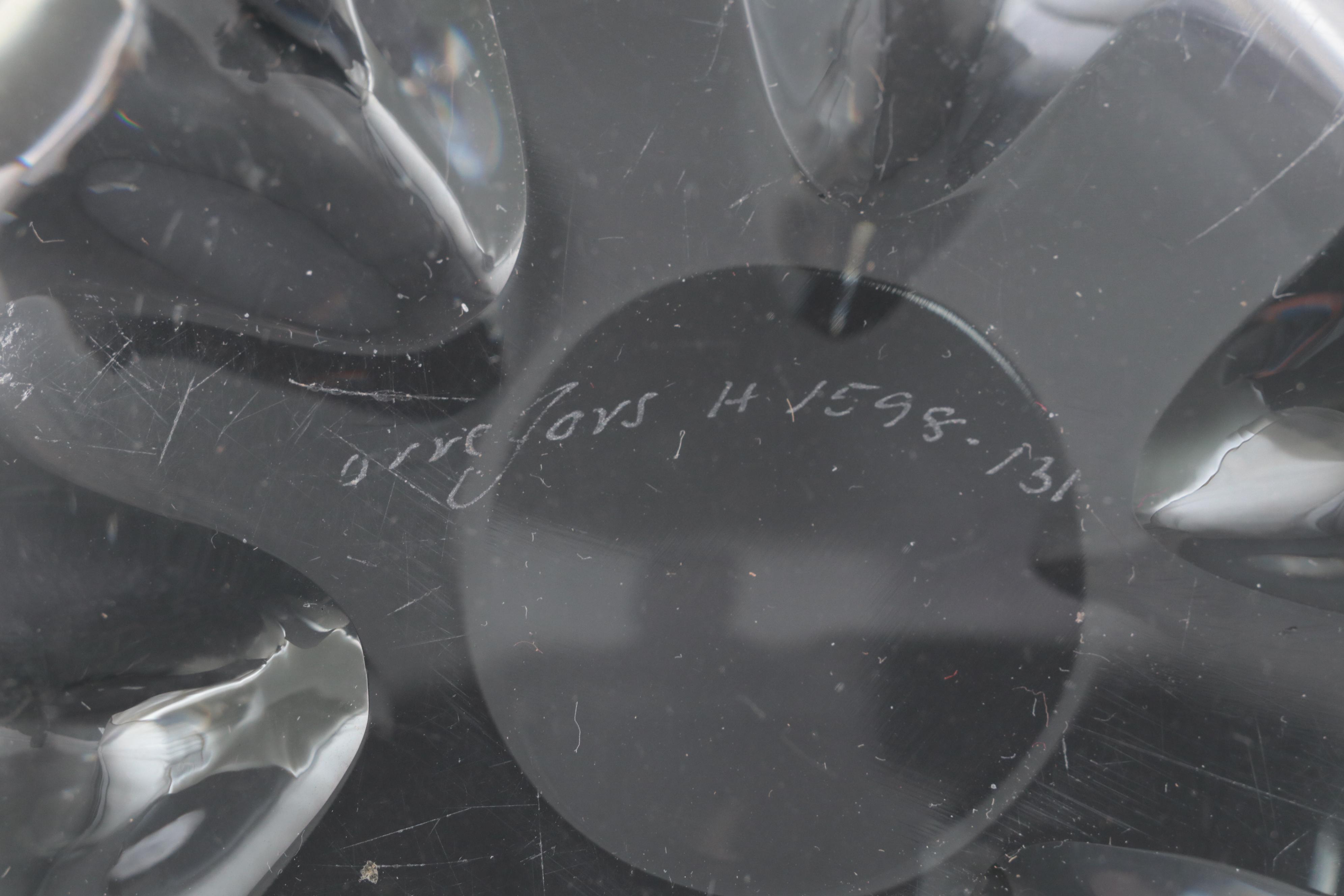 Edward Hald for Orrefors Pinched Base Glass Bowls