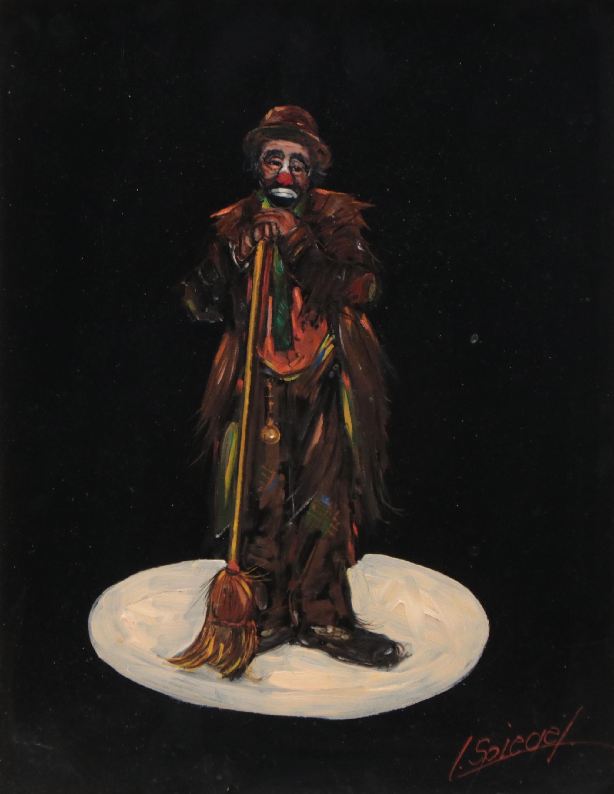 Louis Spiegel Oil Painting of Clown