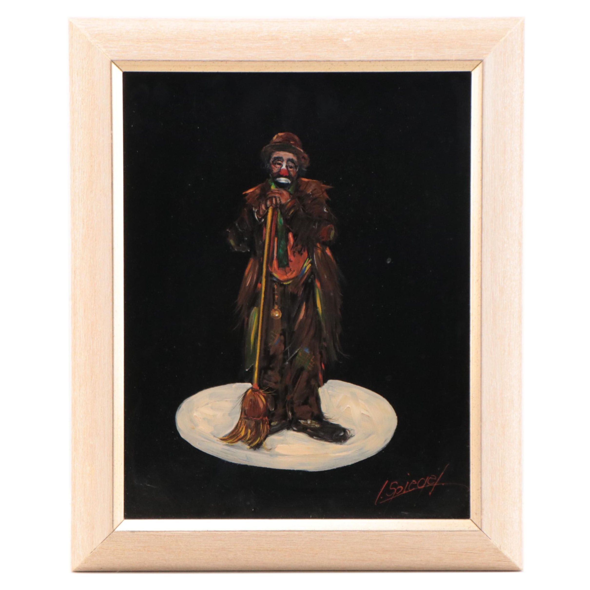 Louis Spiegel Oil Painting of Clown