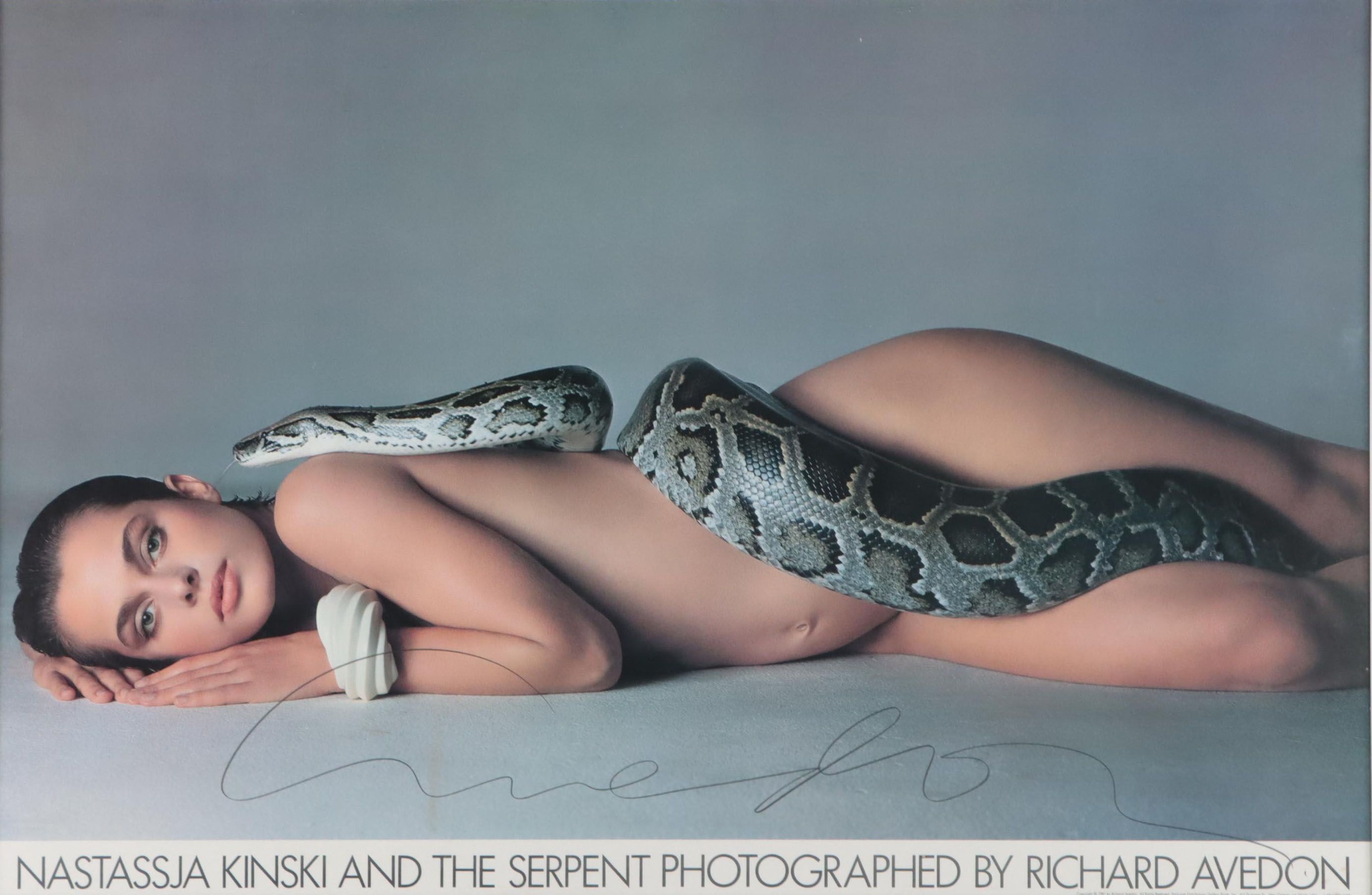 Richard Avedon Signed Poster "Nastassja Kinski and the Serpent," 1981