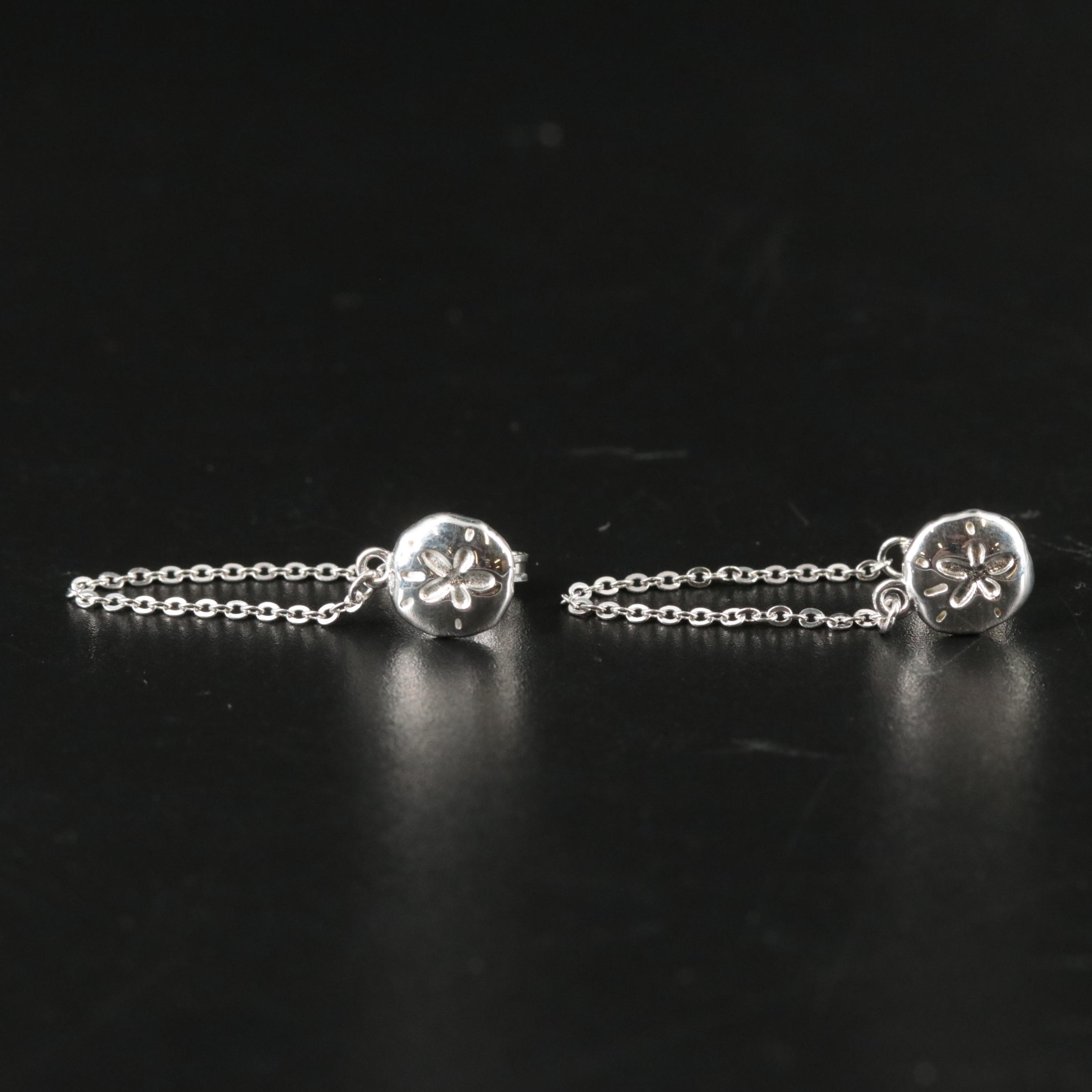 Sterling Sand Dollar Earrings