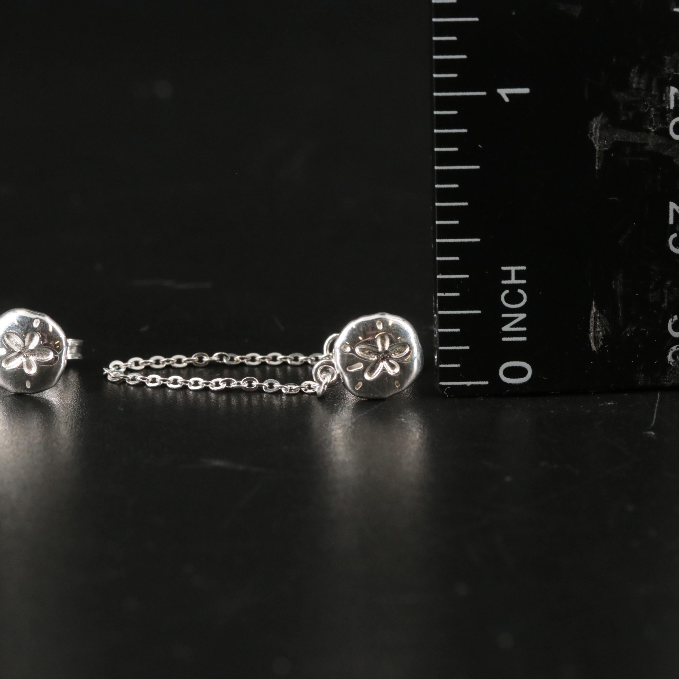 Sterling Sand Dollar Earrings