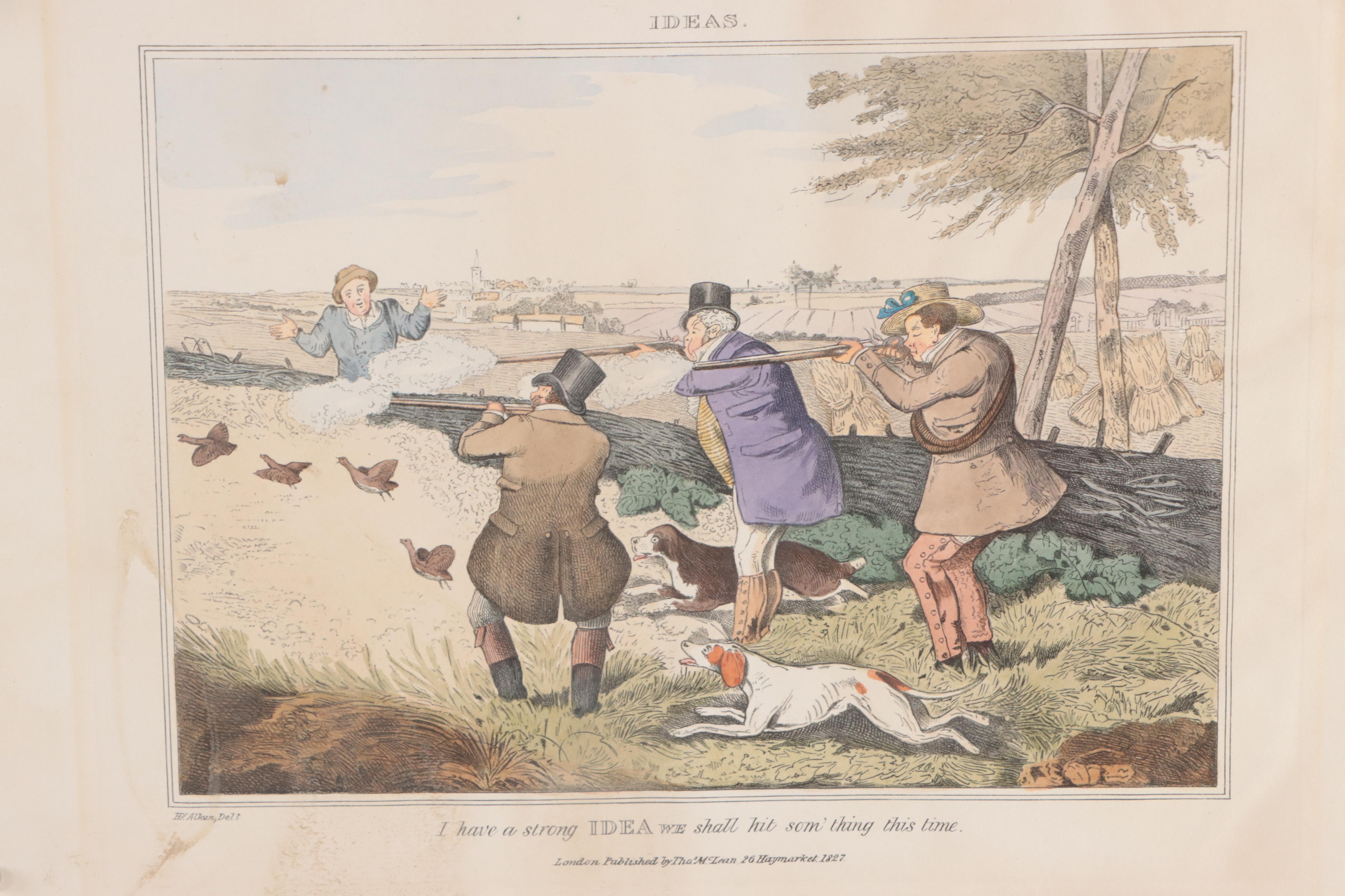 Hand-Colored Lithographs After Henry Alken of Hunting Scenes