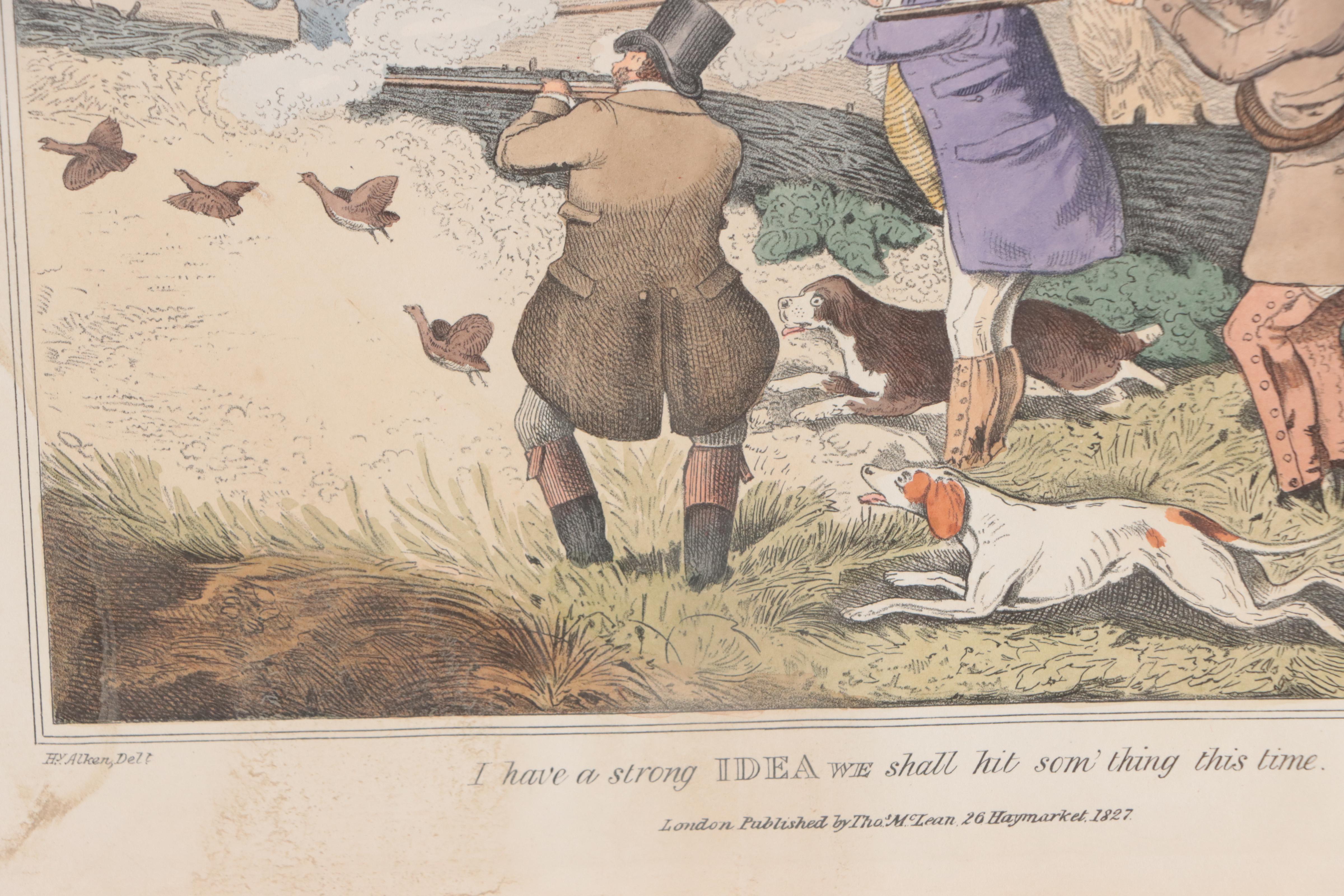Hand-Colored Lithographs After Henry Alken of Hunting Scenes