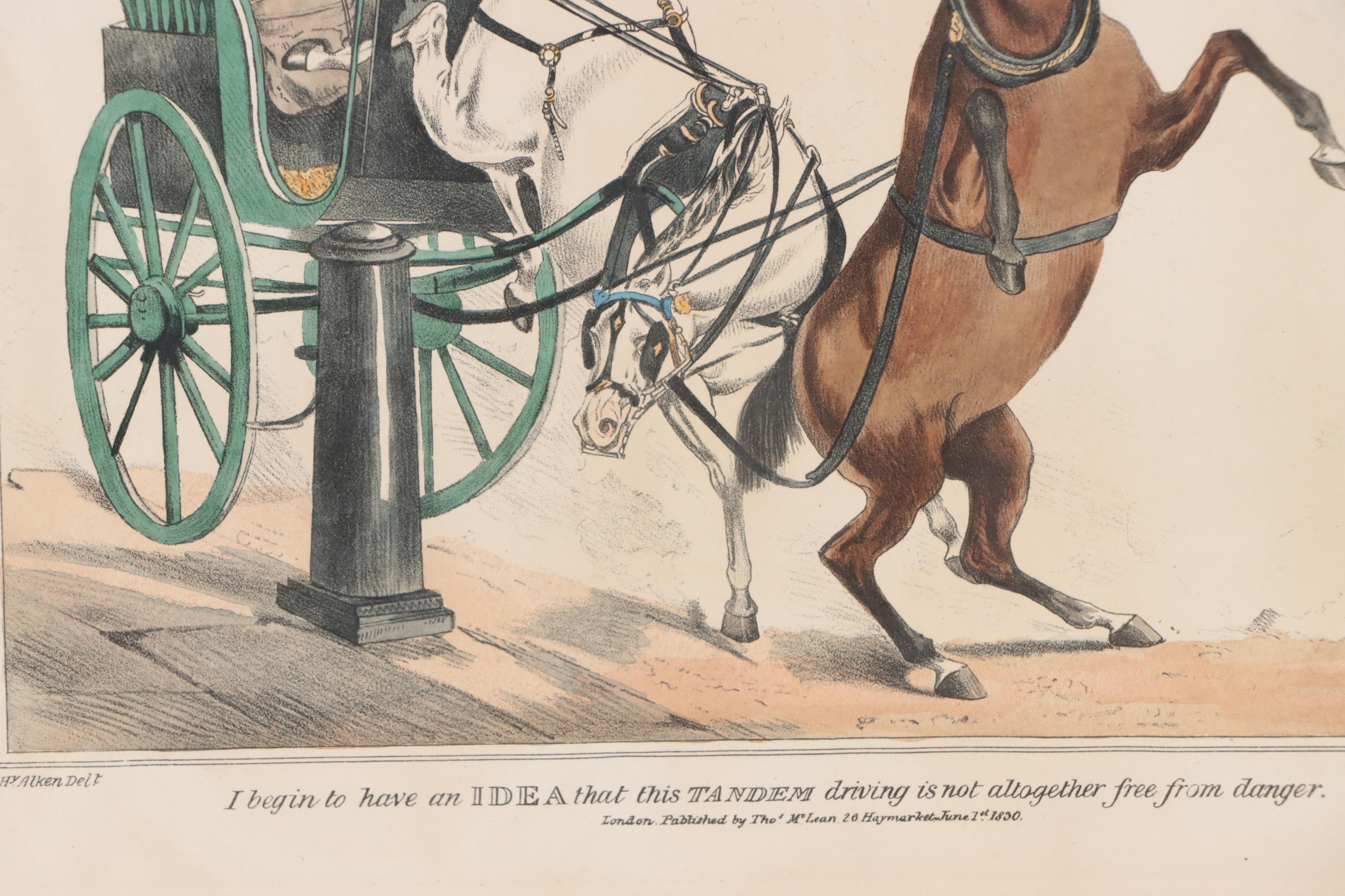 Hand-Colored Lithographs After Henry Alken of Hunting Scenes