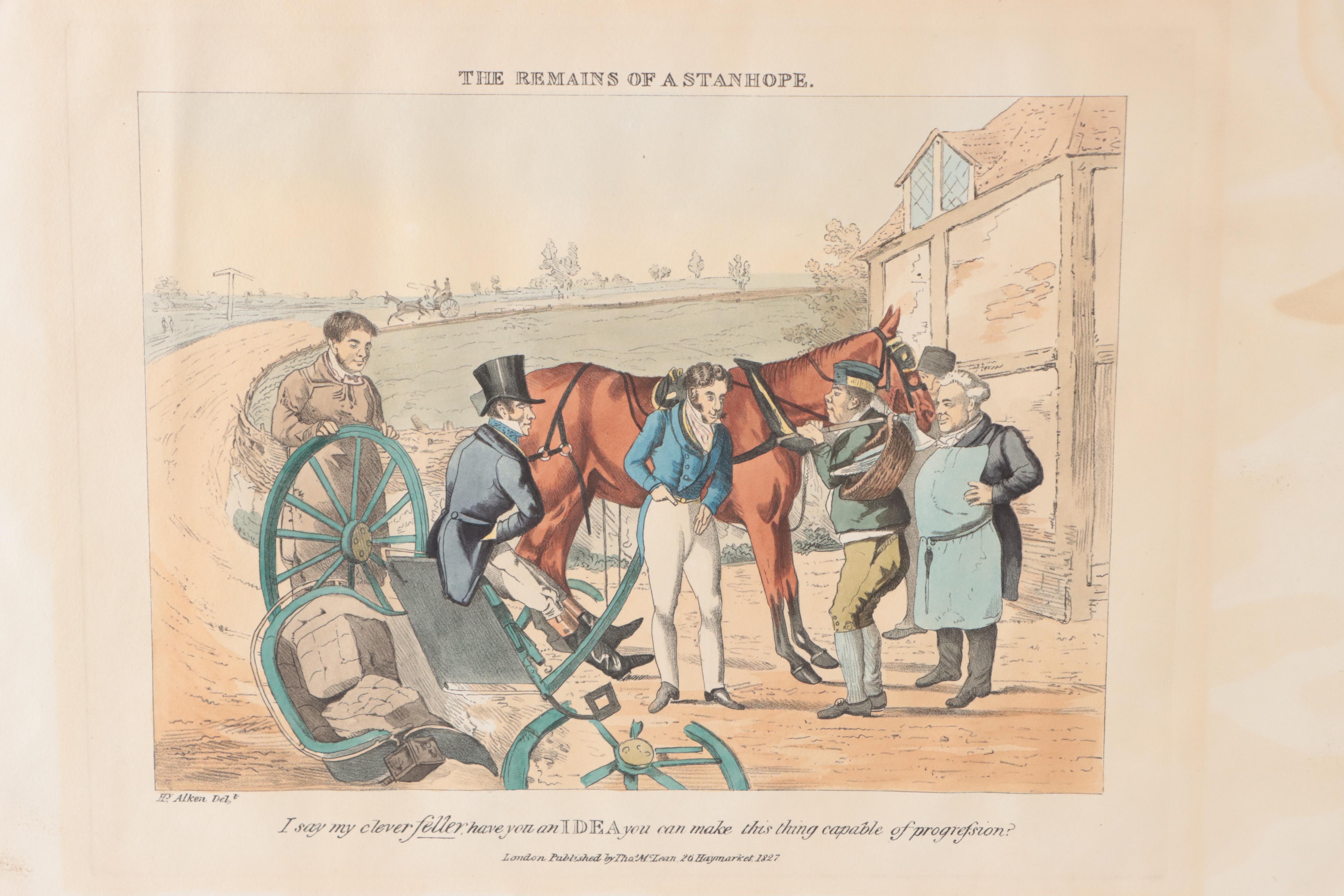 Hand-Colored Lithographs After Henry Alken of Hunting Scenes