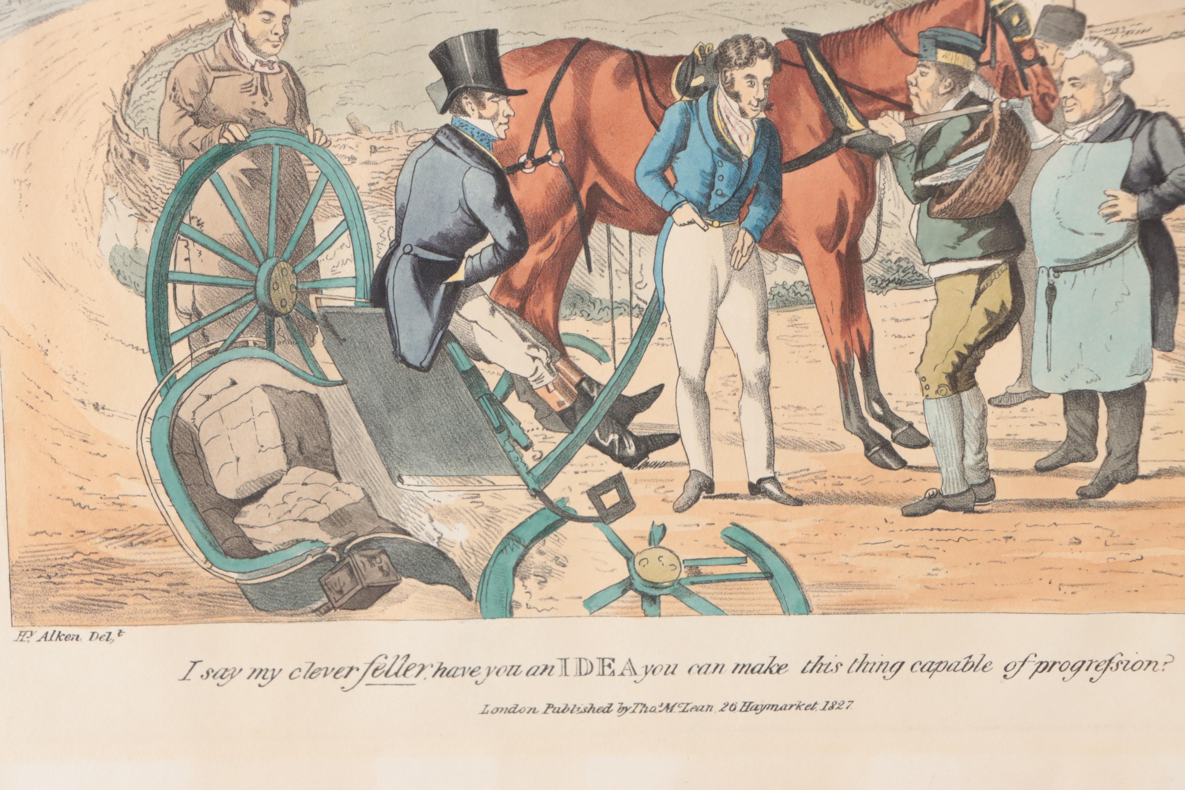 Hand-Colored Lithographs After Henry Alken of Hunting Scenes