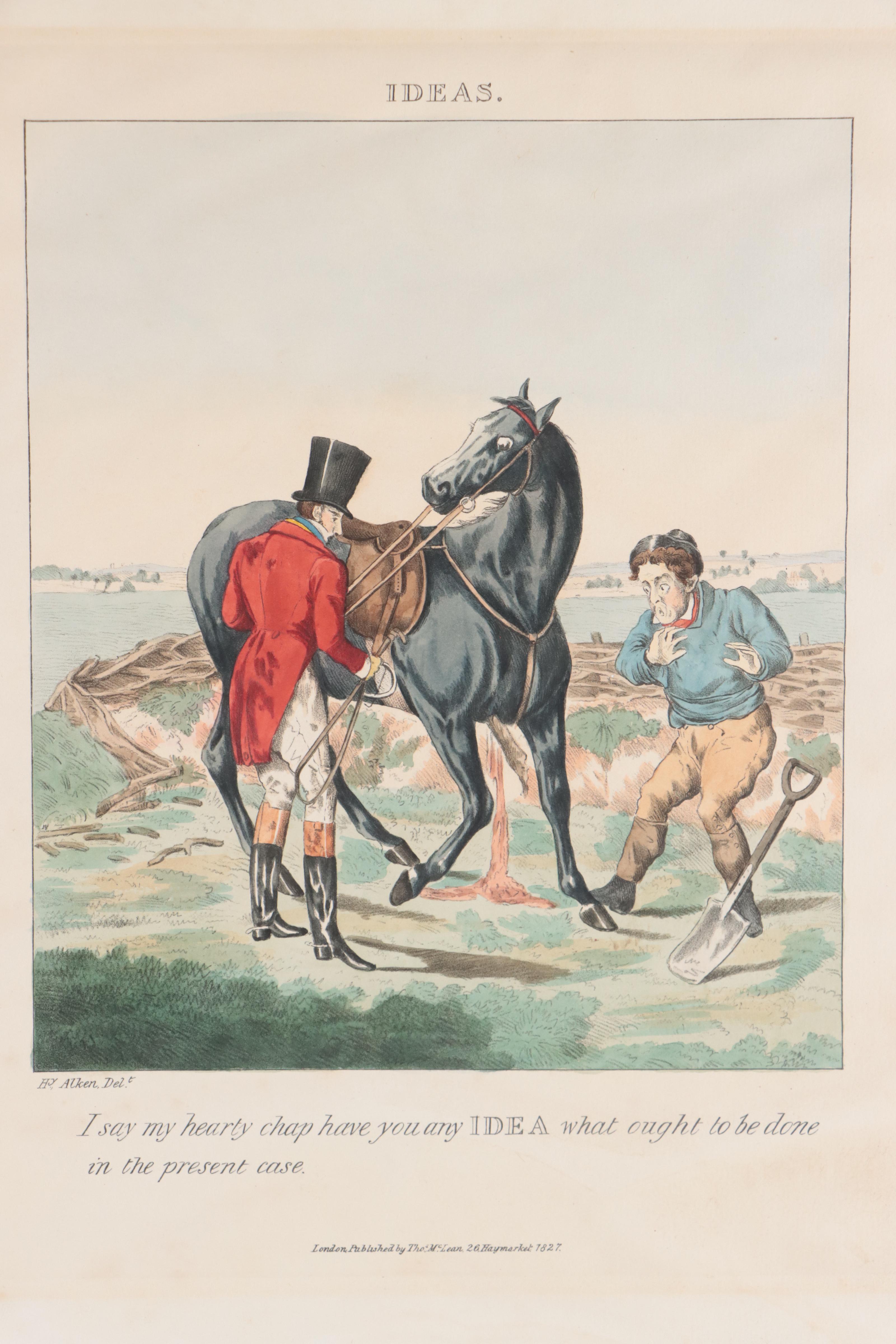 Hand-Colored Lithographs After Henry Alken of Hunting Scenes