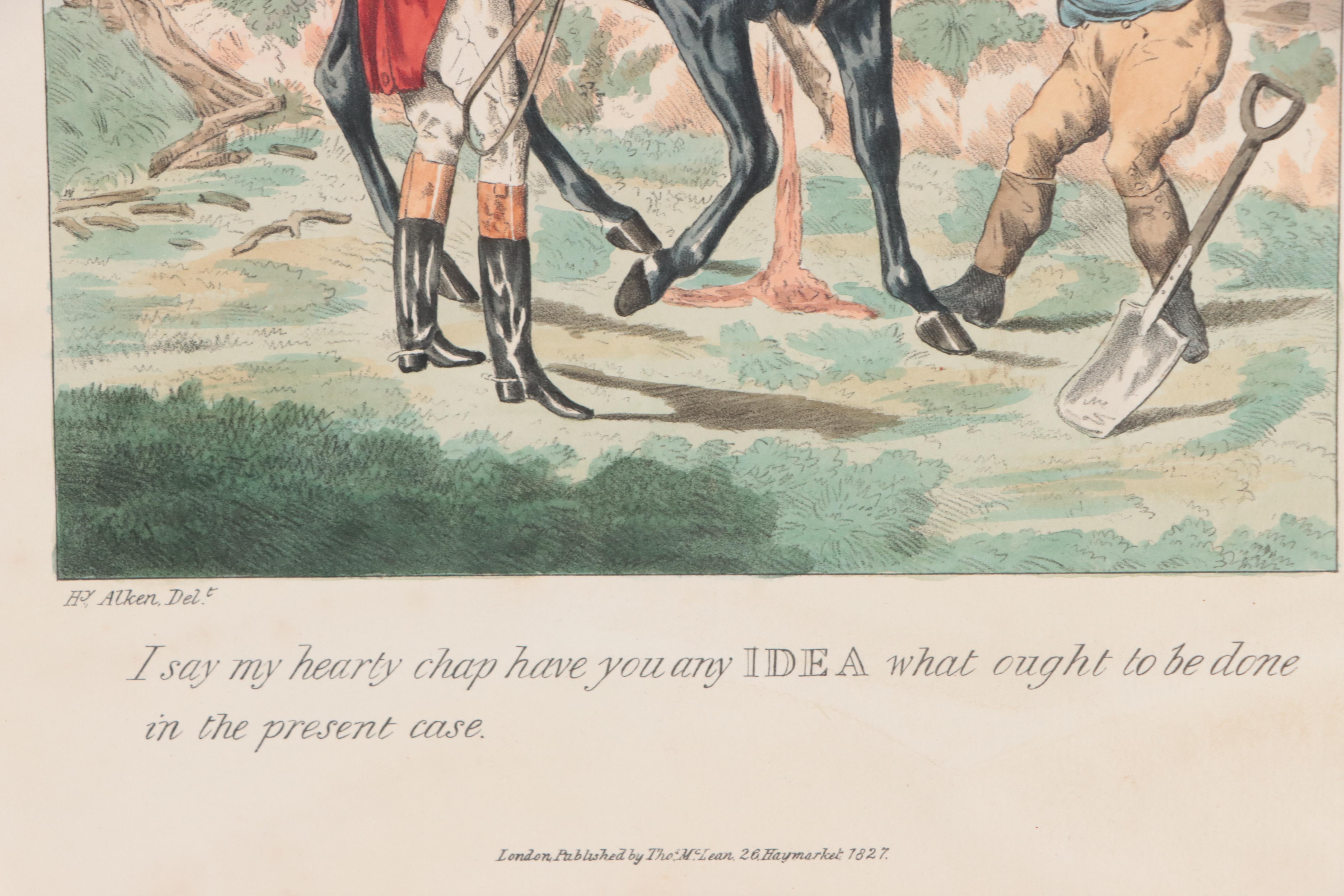 Hand-Colored Lithographs After Henry Alken of Hunting Scenes