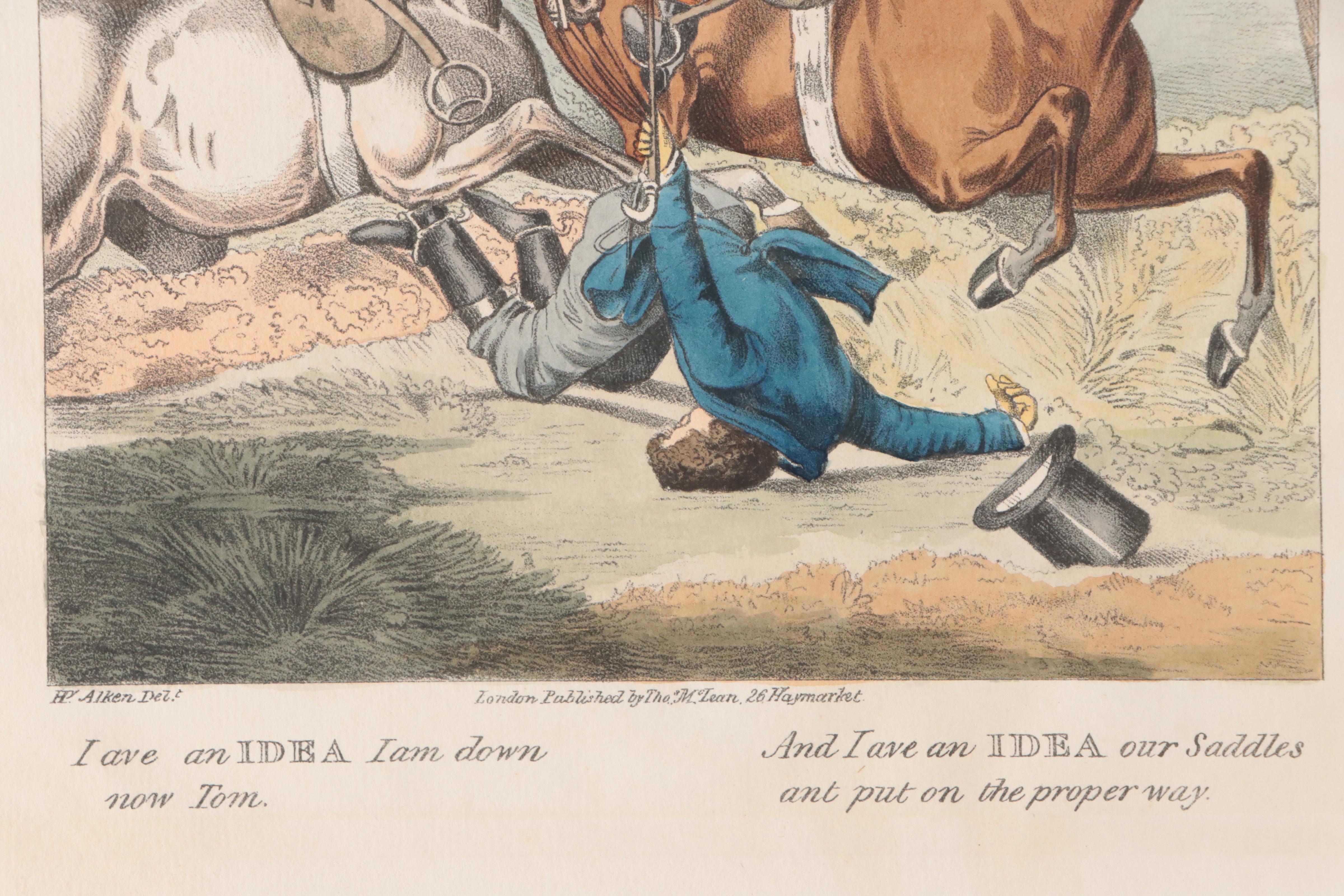 Hand-Colored Lithographs After Henry Alken of Hunting Scenes
