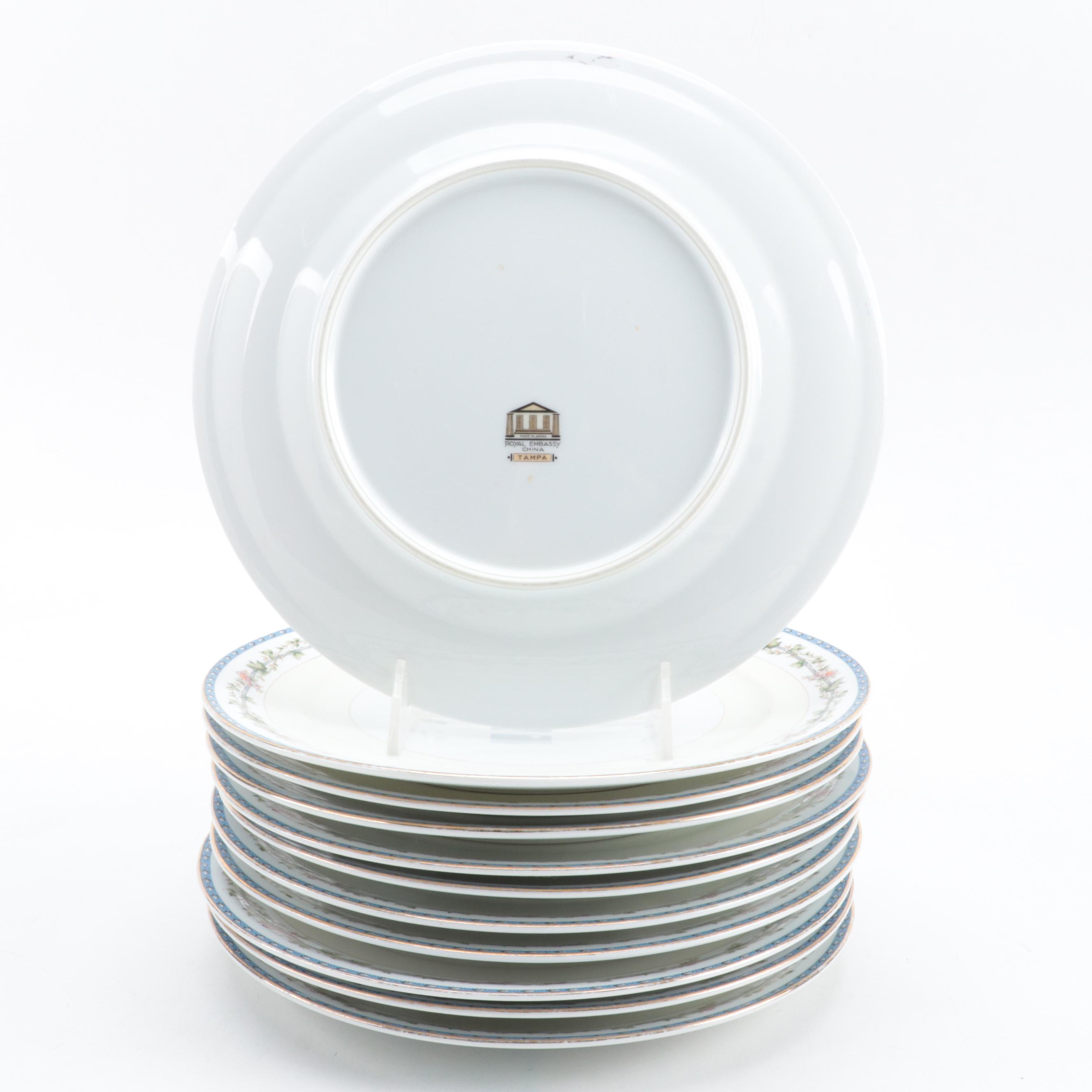 Royal Embassy Japan "Tampa" Porcelain Dinnerware, Mid-20th Century