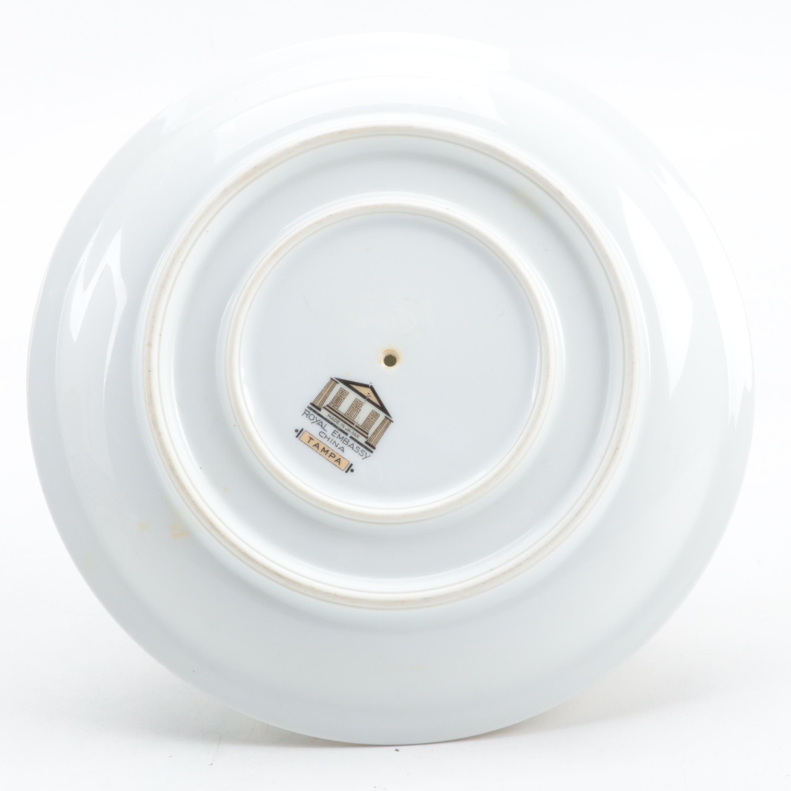 Royal Embassy Japan "Tampa" Porcelain Dinnerware, Mid-20th Century