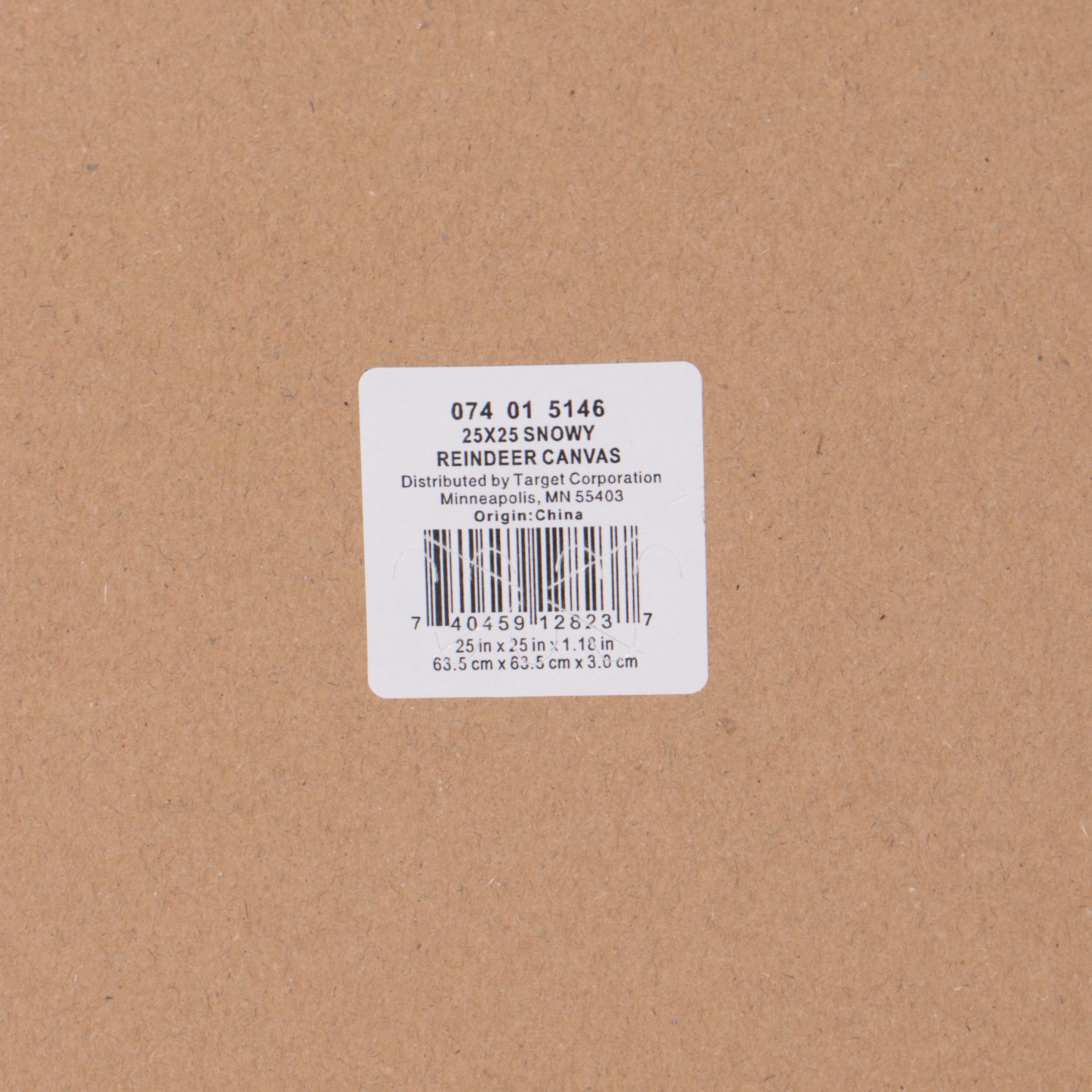 Threshold Reindeer and Wood Stack Wall Art Prints with Two Wall Shelves