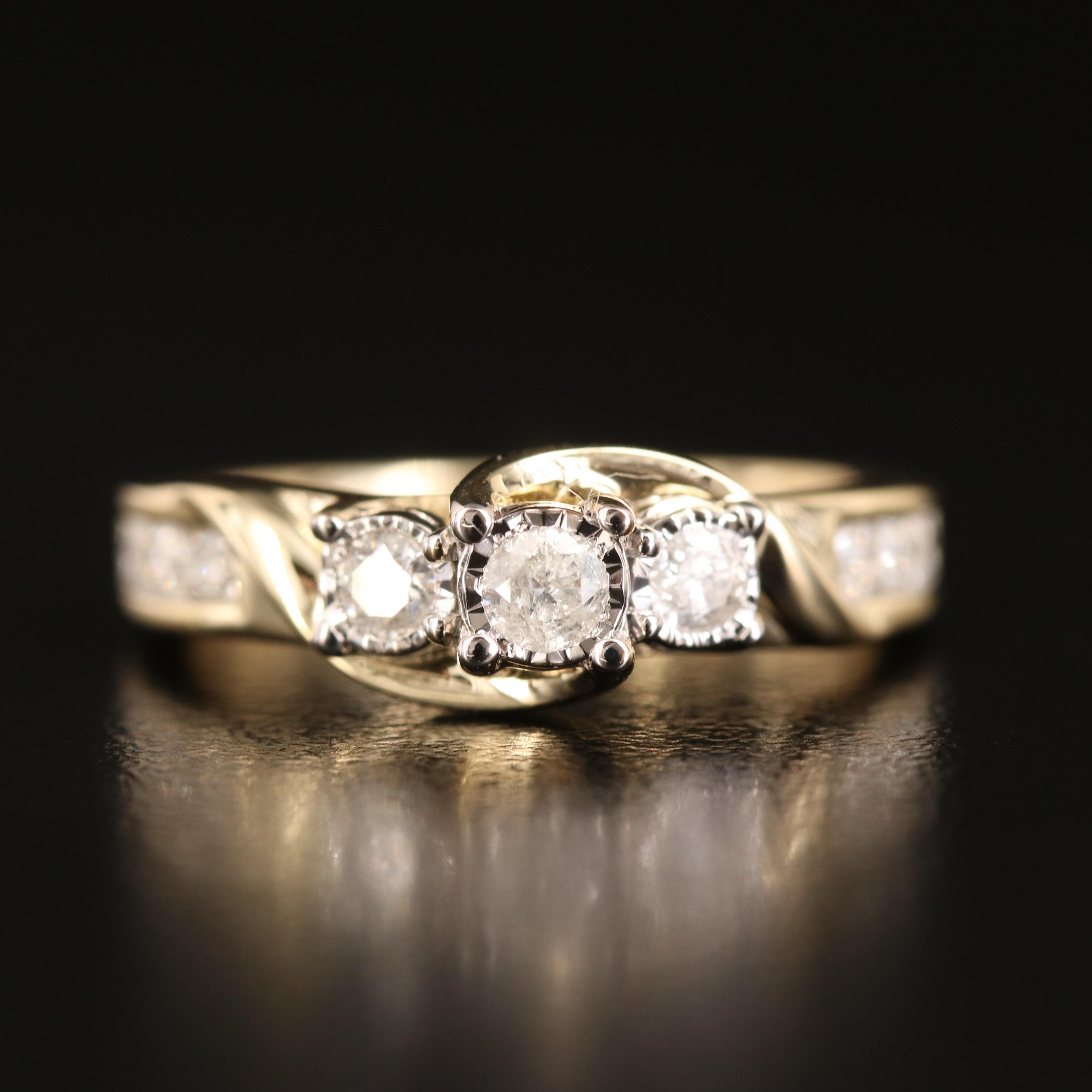 10K 0.51 CTW Diamond Ring