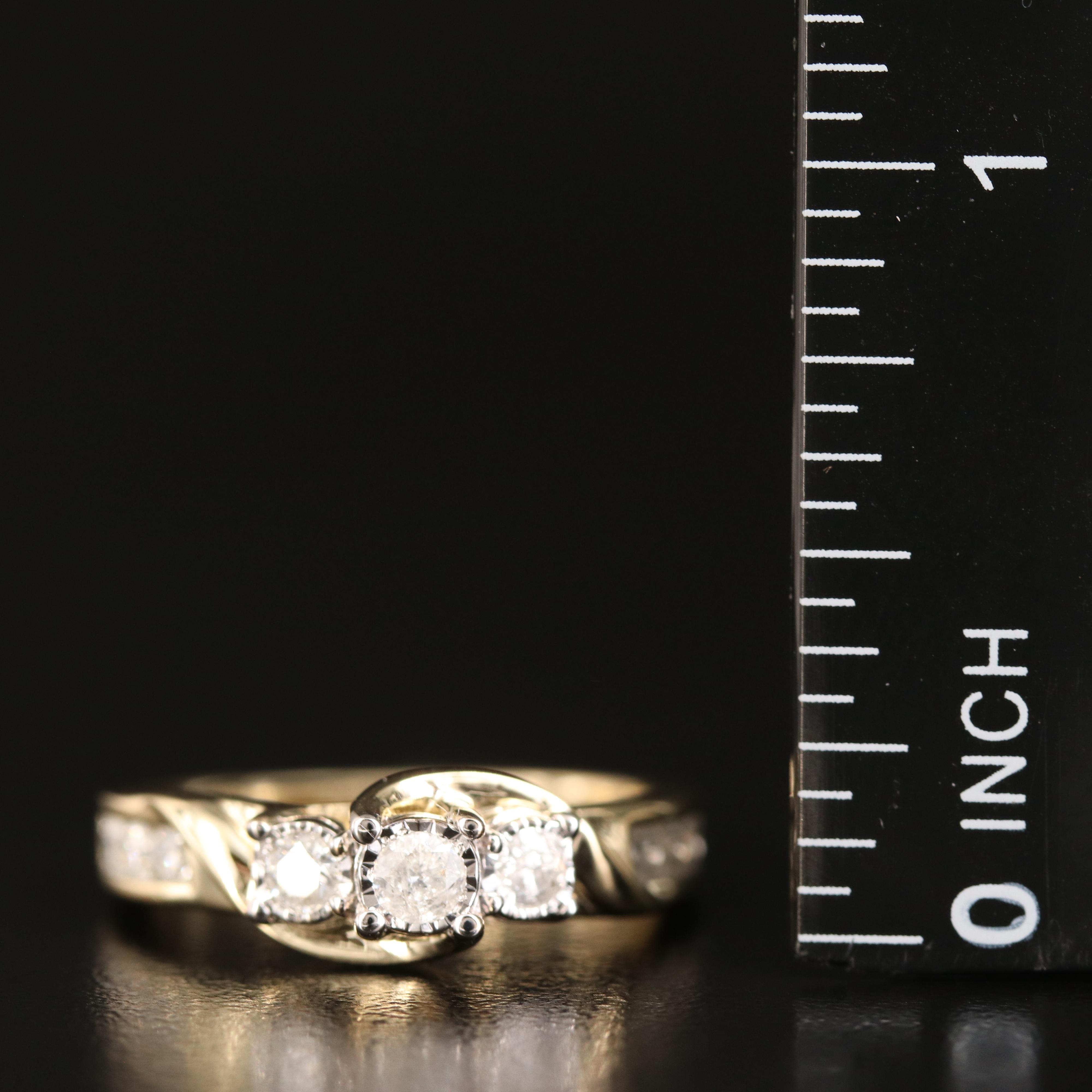 10K 0.51 CTW Diamond Ring