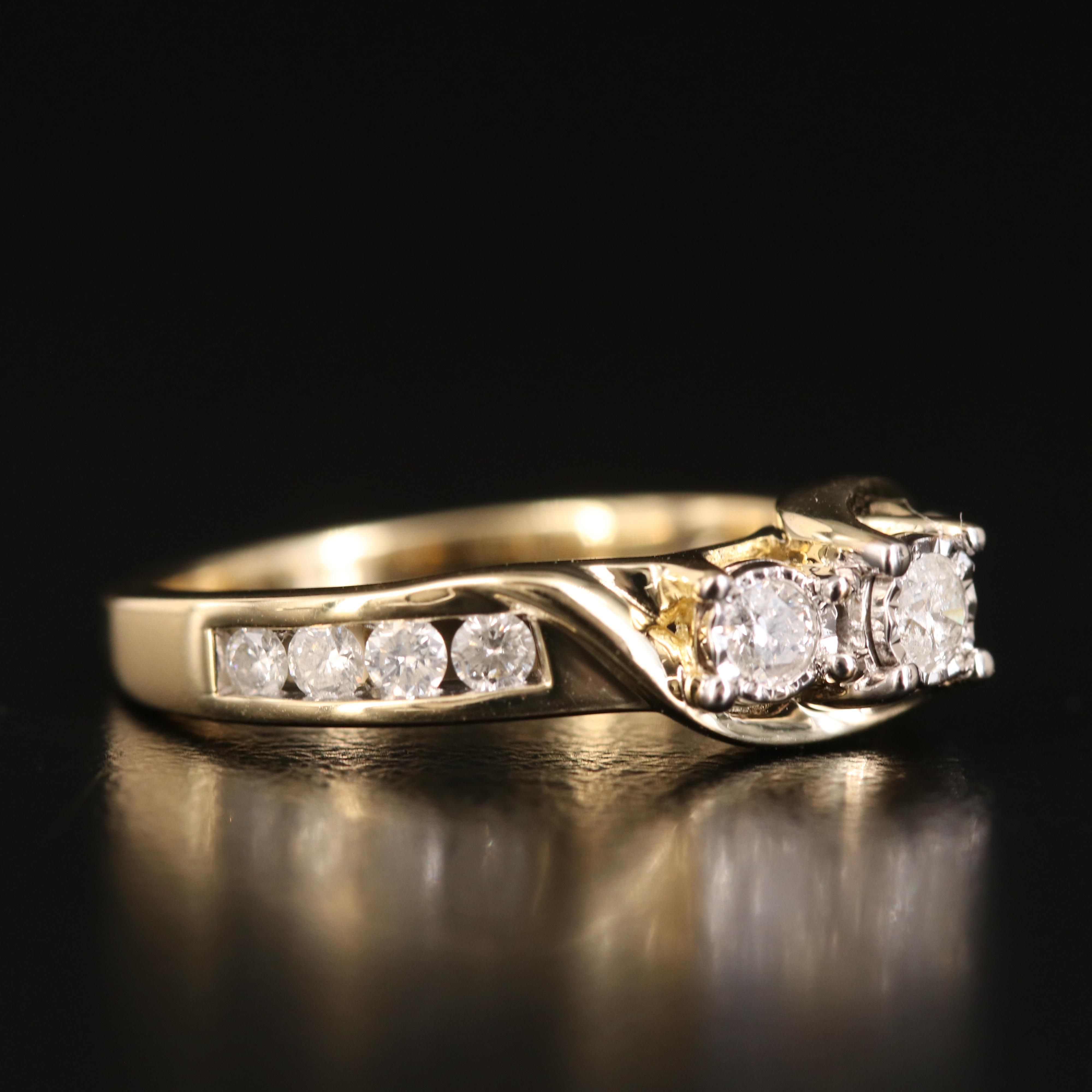 10K 0.51 CTW Diamond Ring